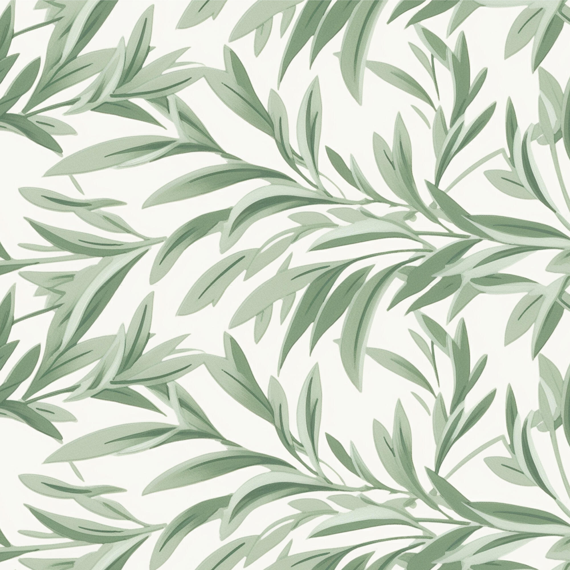 Cenefa adhesiva PVC lavable naturaleza William Follaje verde 10 cm x 3 m - 6