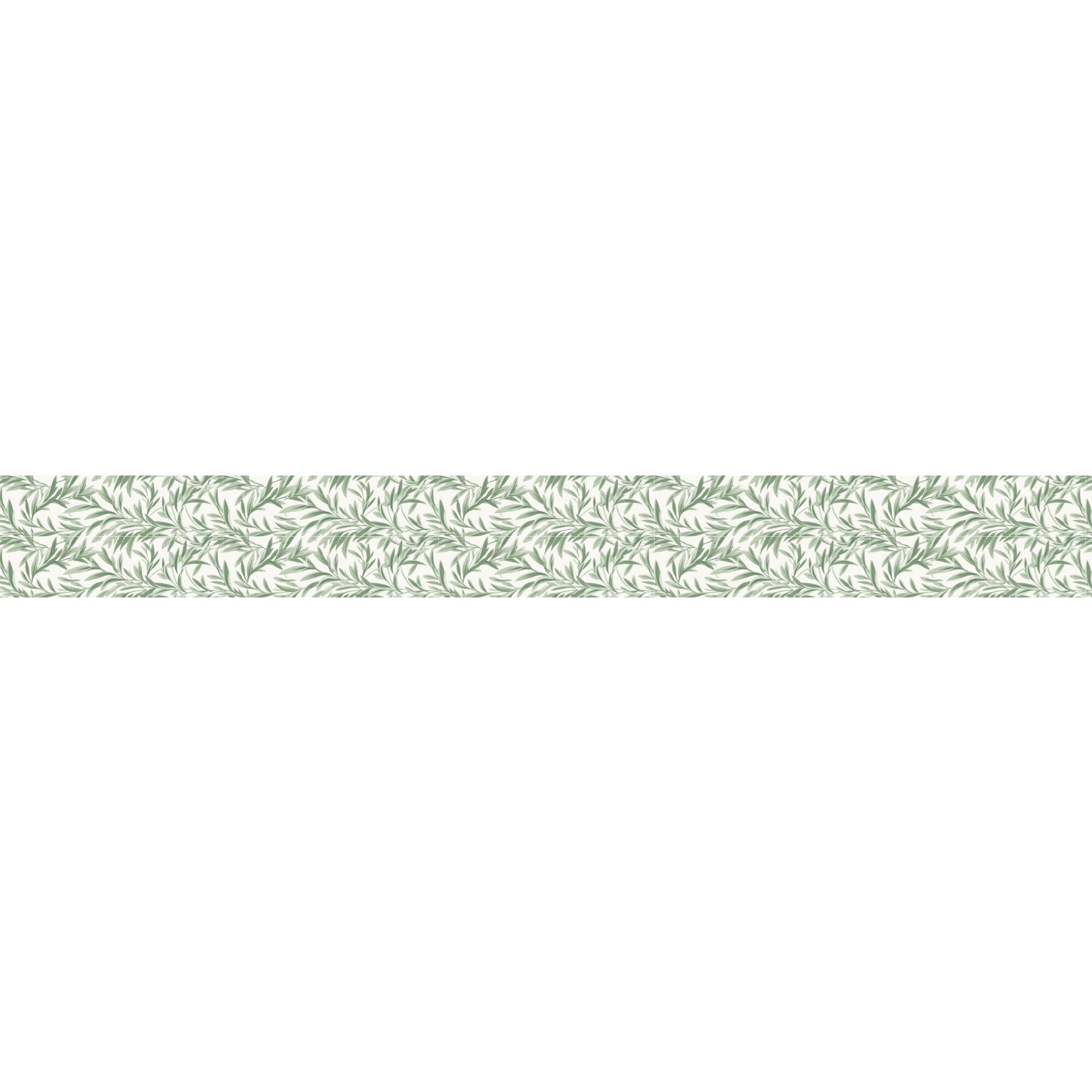 Cenefa adhesiva PVC lavable naturaleza William Follaje verde 10 cm x 3 m - 3
