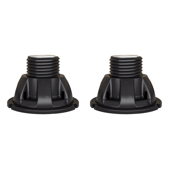 Lot de 2 pieds de receveur extra-plat polypropylène noir Sensea