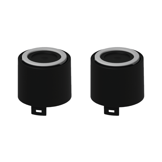 Pack de 2 réhausses pour pieds de receveur L.4xl.5 cm polypropylène noir Sensea