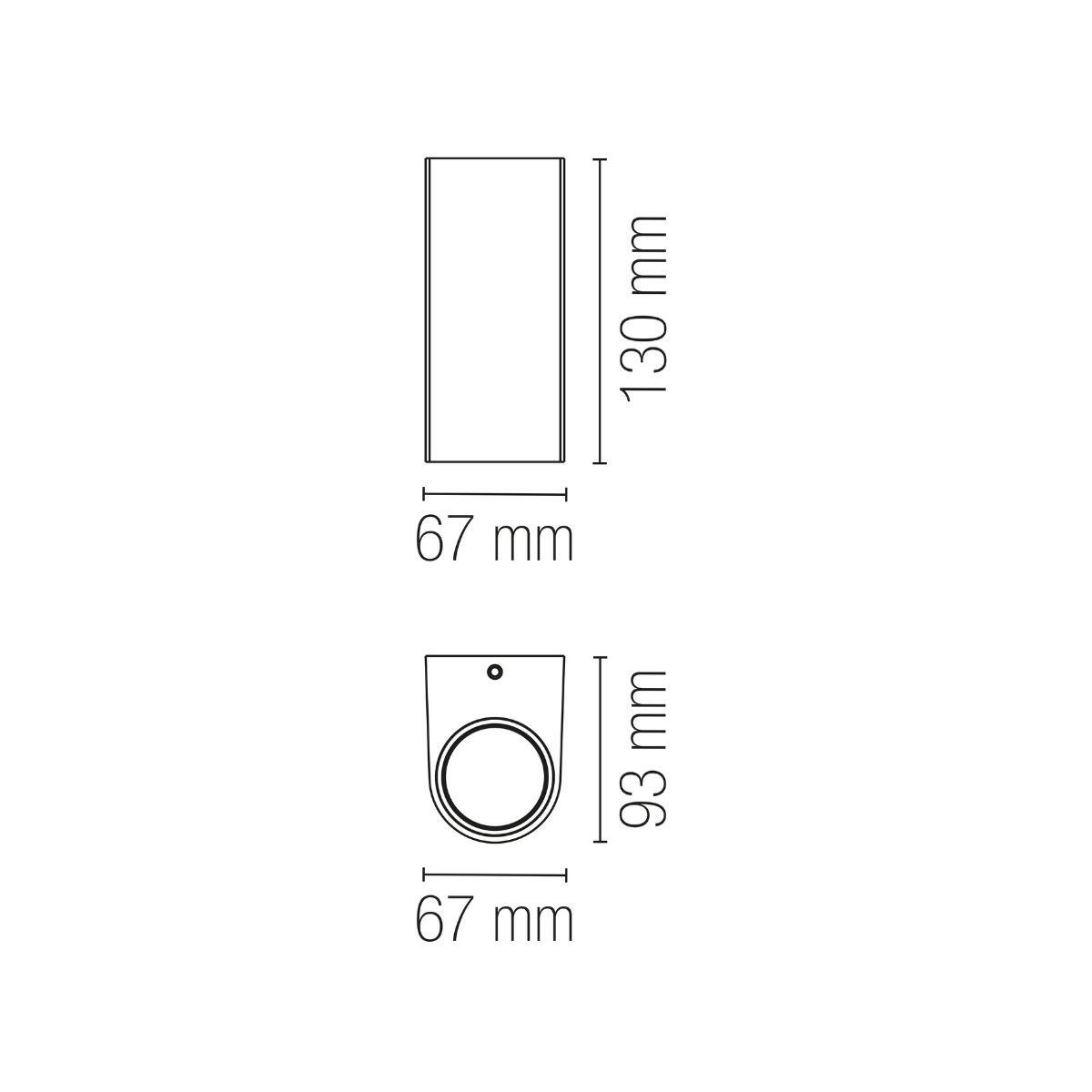 Applique moderno da esterno One marrone IP54 2X GU10 - 4