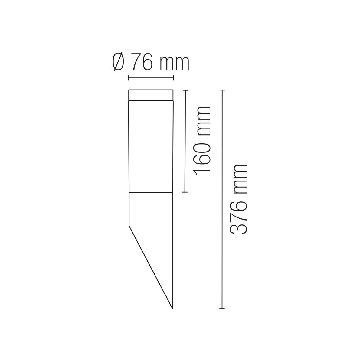 Applique moderno da esterno Tokio marrone IP44 E27 INTEC - 4