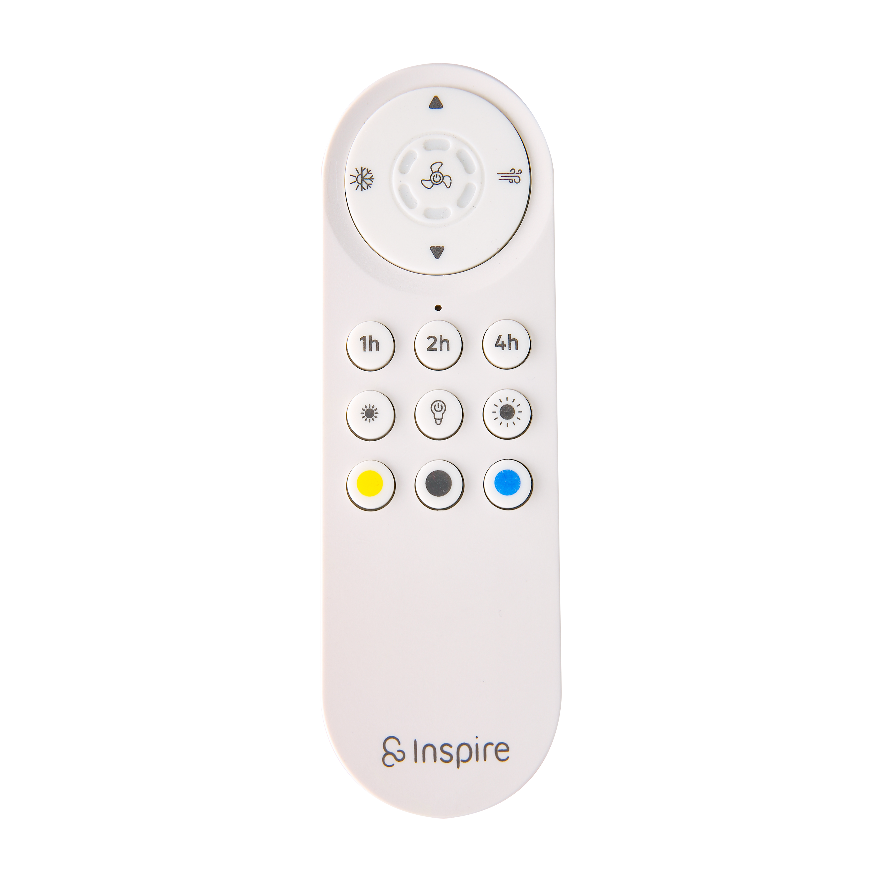 Ventilador de techo con luz silencioso DC 38W con mando ø112 cm Furtuna INSPIRE blanco y beige luz CCT 3 aspas retráctiles tipo lámpara| 6 velocidades| modo verano/invierno| temporizador| brisa| recomendado de 13 a 20m² - 10