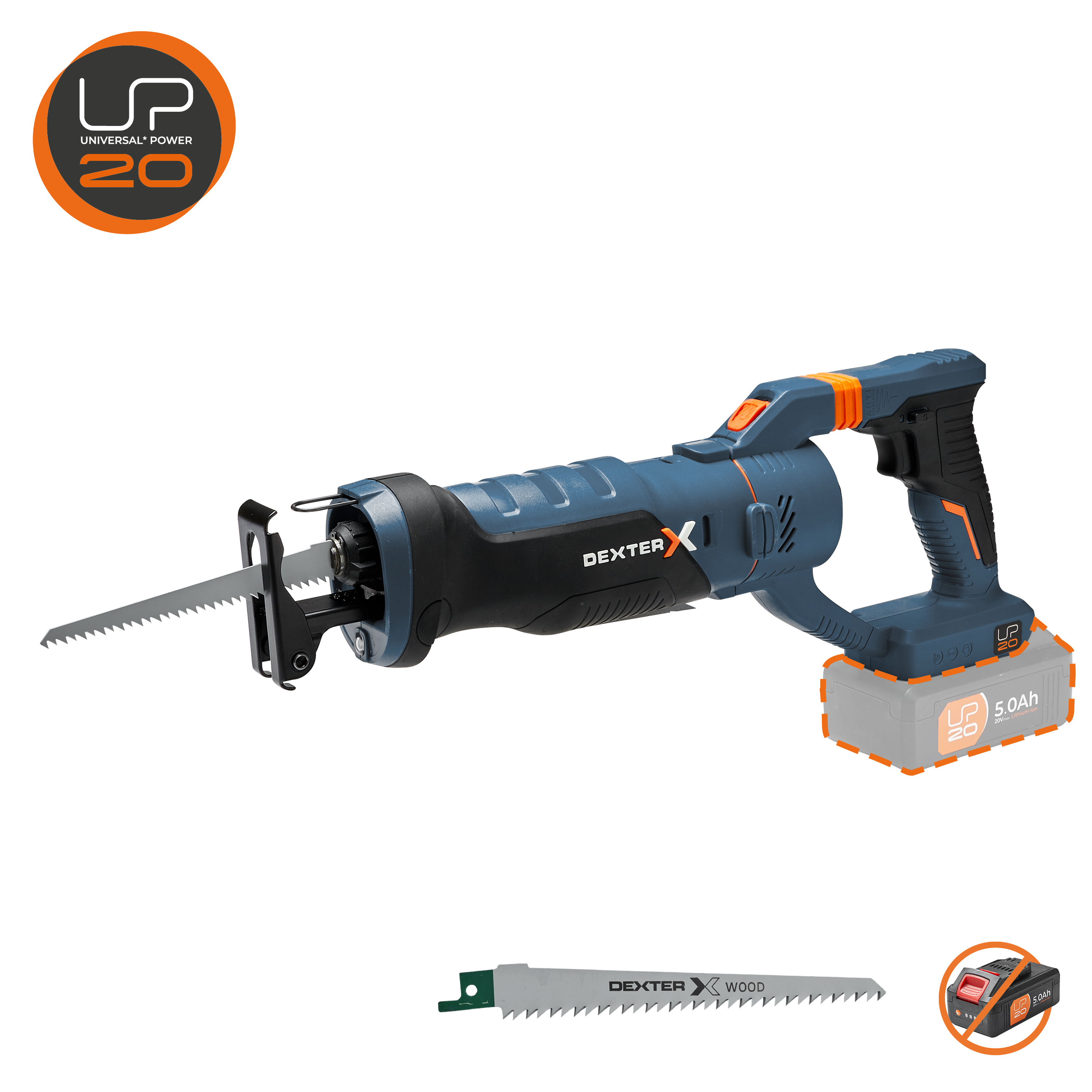 Scie sabre sans fil DEXTER UP20 20V 0 batteries Leroy Merlin — free download