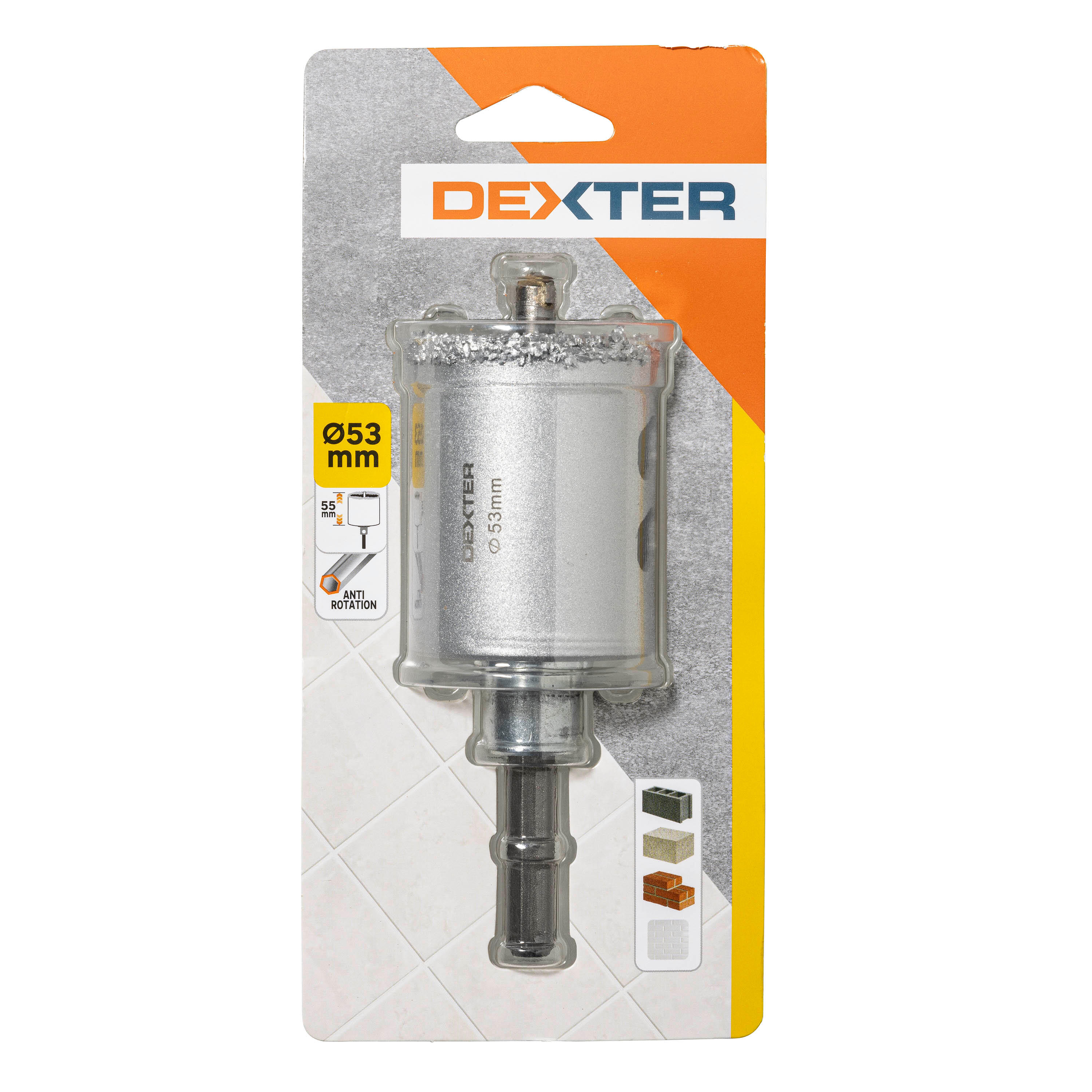 Sierra de corona baldosa DEXTER- 53 mm - 5