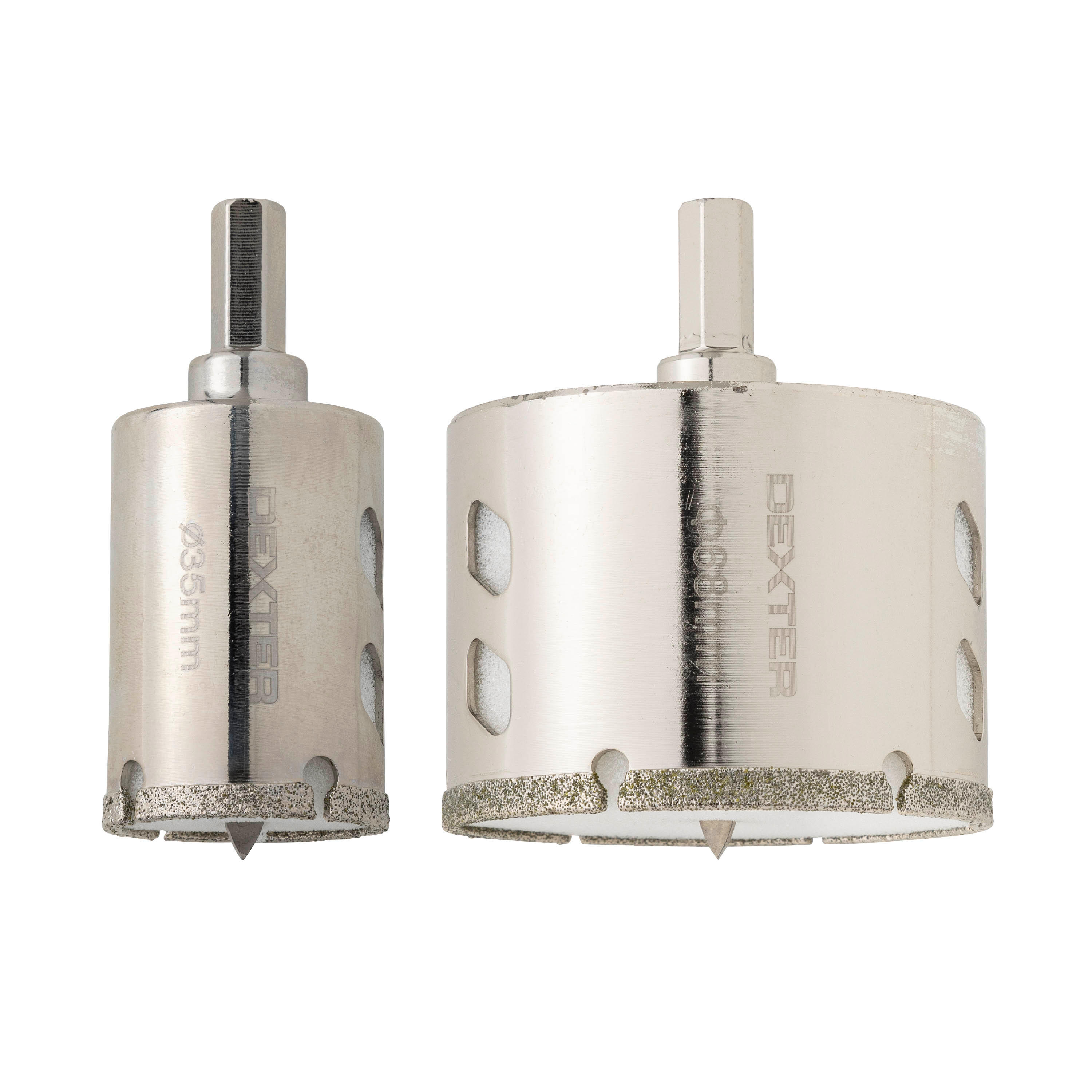 2 Brocas cranianas diamante para cerâmica Ø35 e 68 mm Dexter - 2