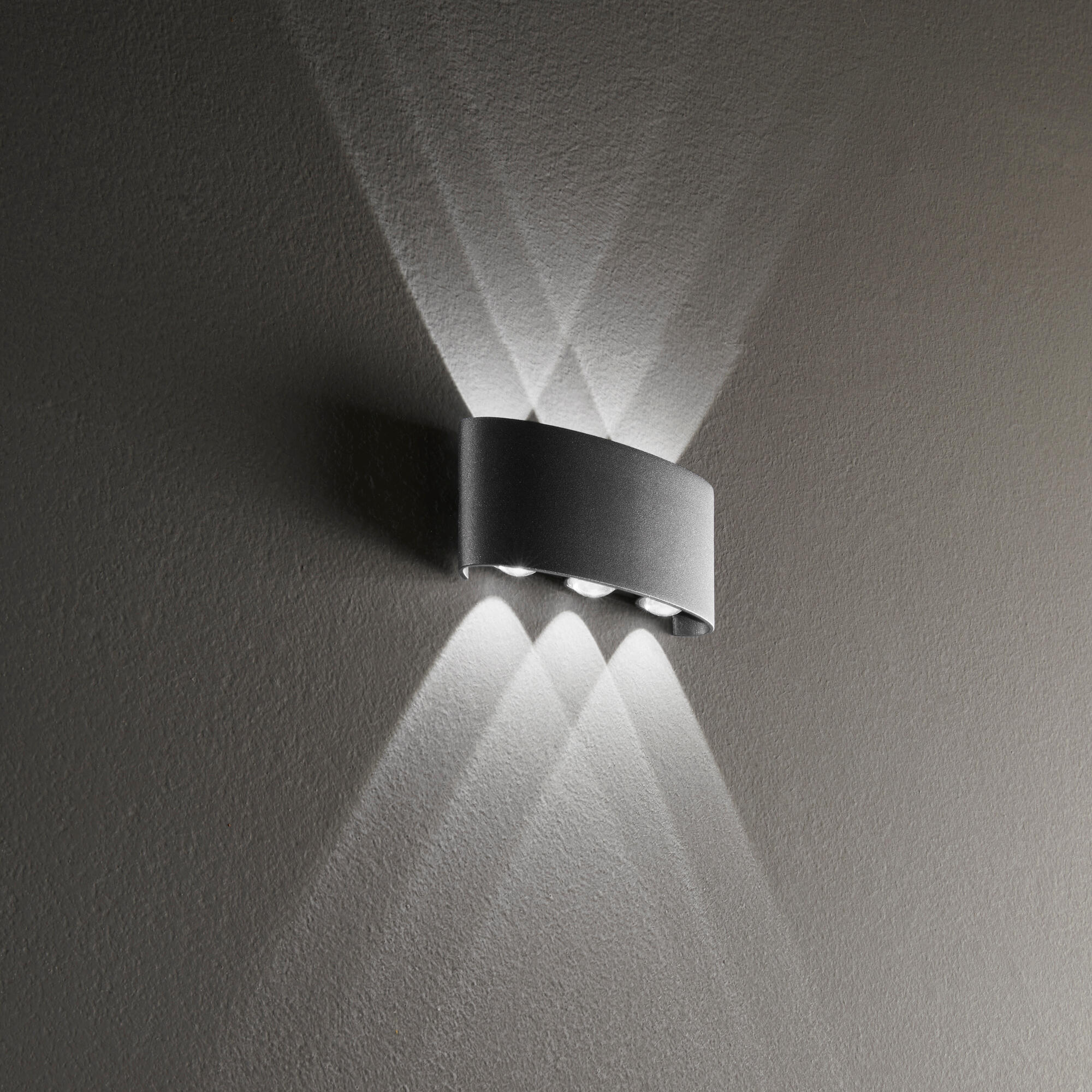 Applique LED moderno da esterno Beetle nero IP54, luce bianco naturale 600 lumen - 3