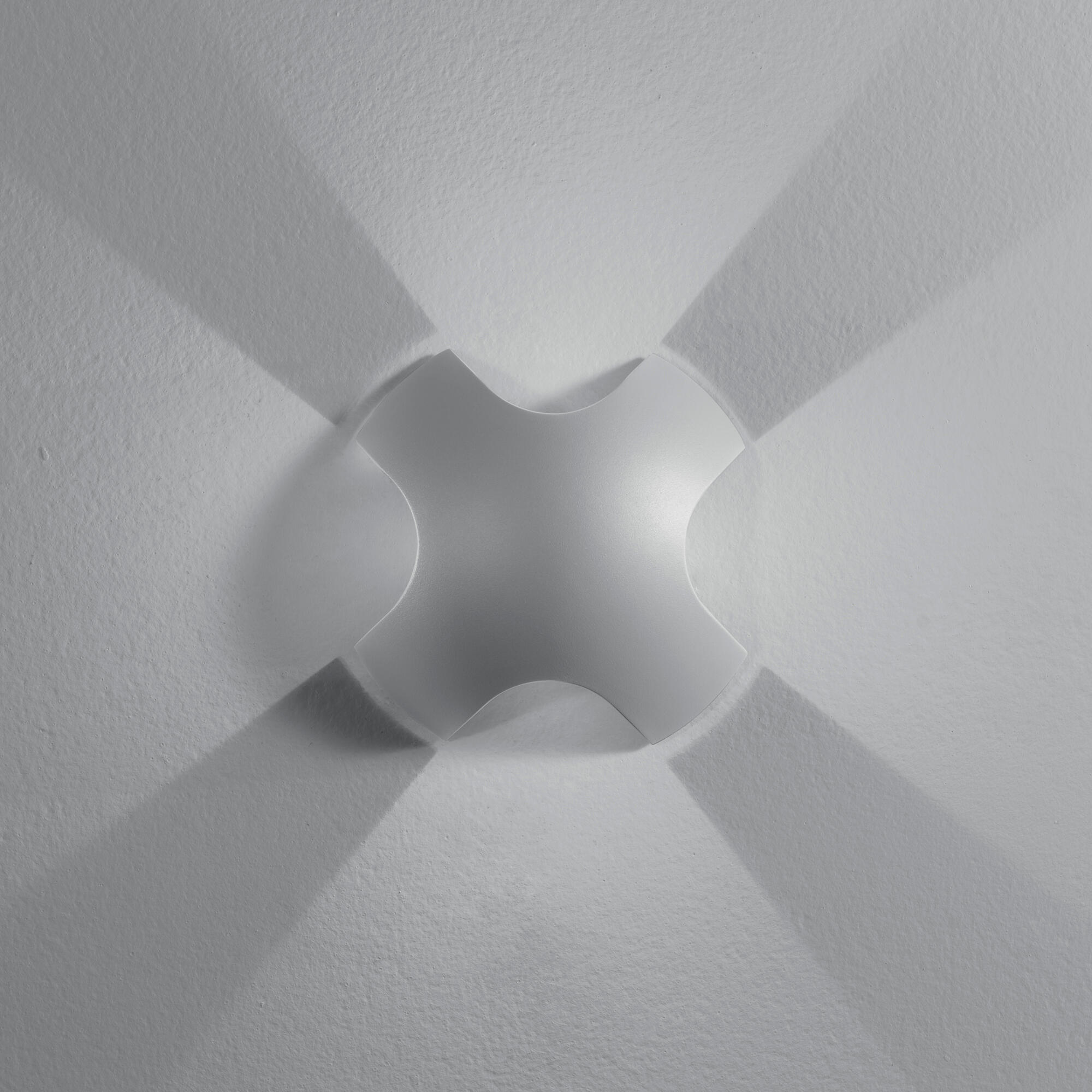 Applique LED esterna Ghibli doppia luce grigio IP54, luce bianco caldo 520 lumen, INTEC - 2