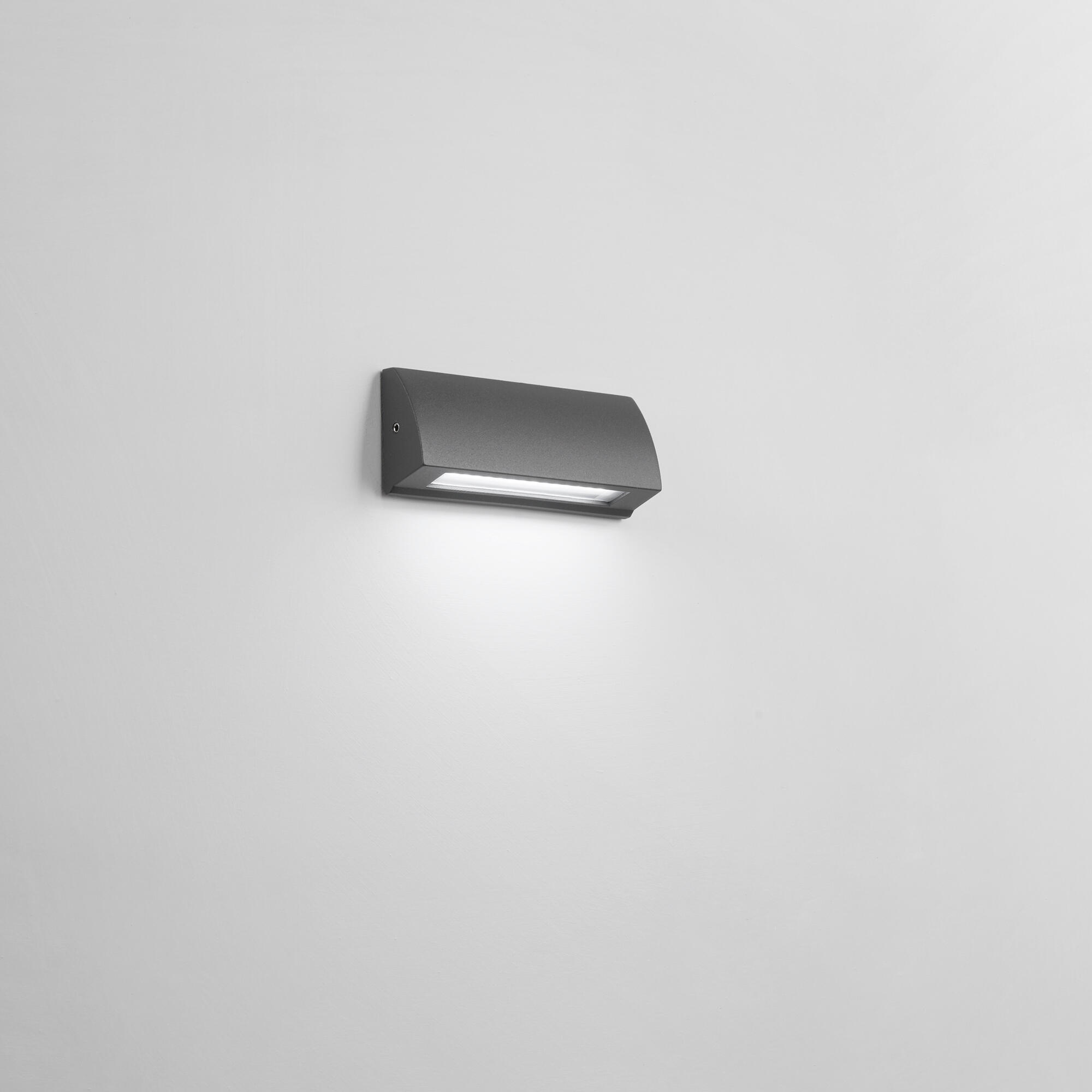 Applique LED moderno da esterno Shelby doppia luce nero IP54, luce bianco naturale 120 lumen, INTEC - 3
