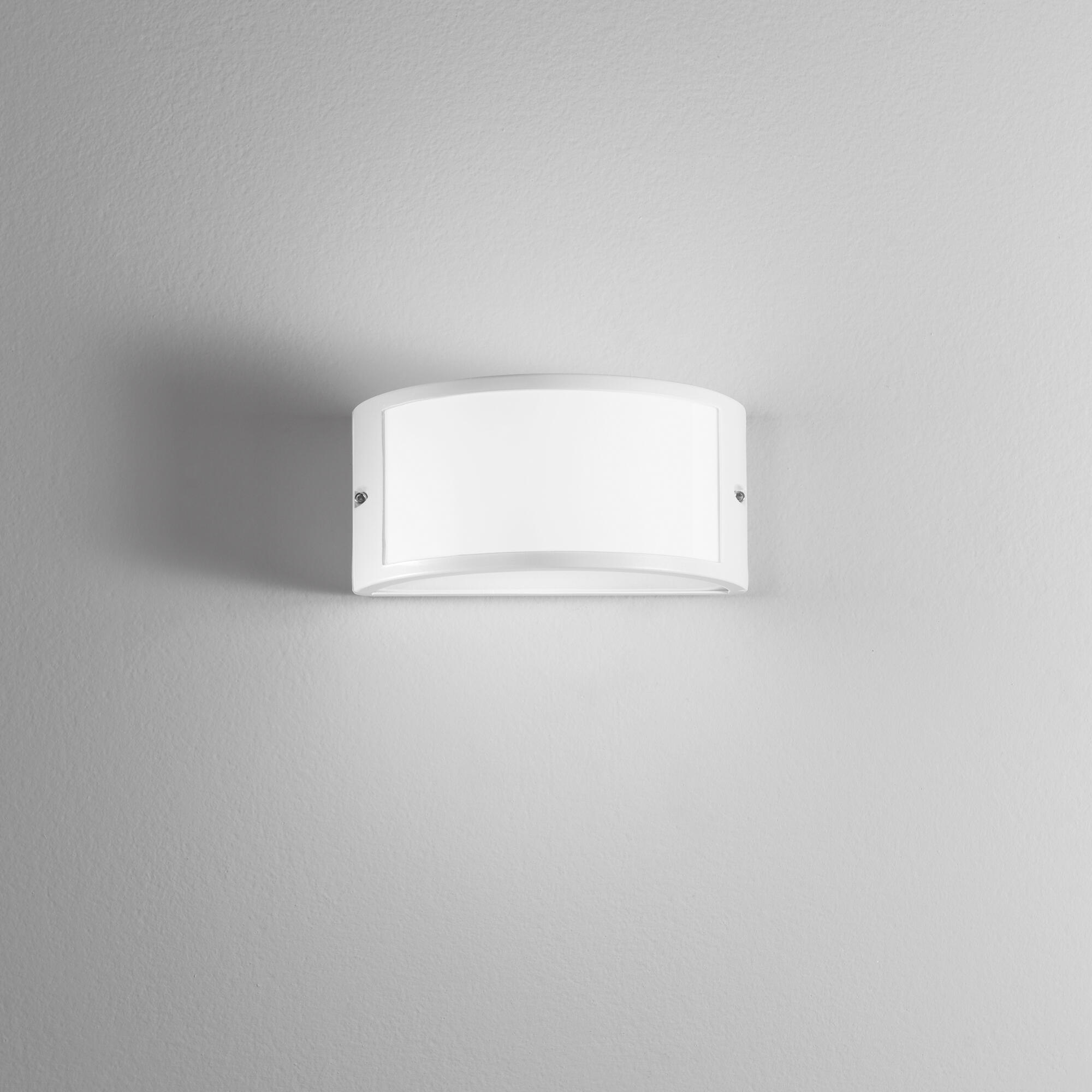 Applique moderno da esterno AUSTIN-BCO bianco IP54 E27 INTEC - 2