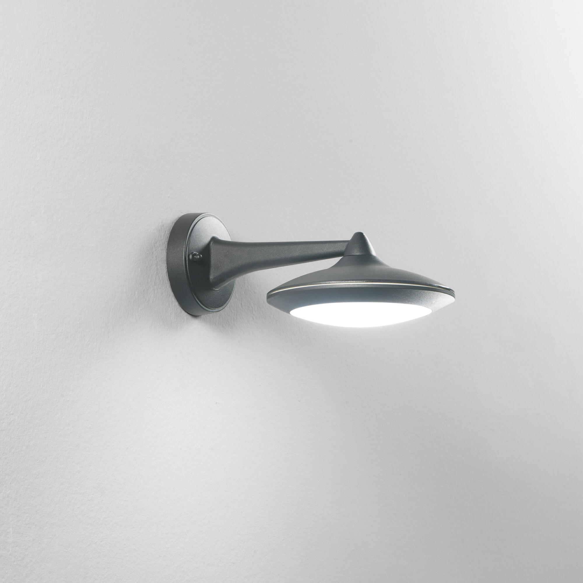 Applique LED moderno da esterno Alyson nero IP44, luce bianco naturale 800 lumen, INTEC - 2