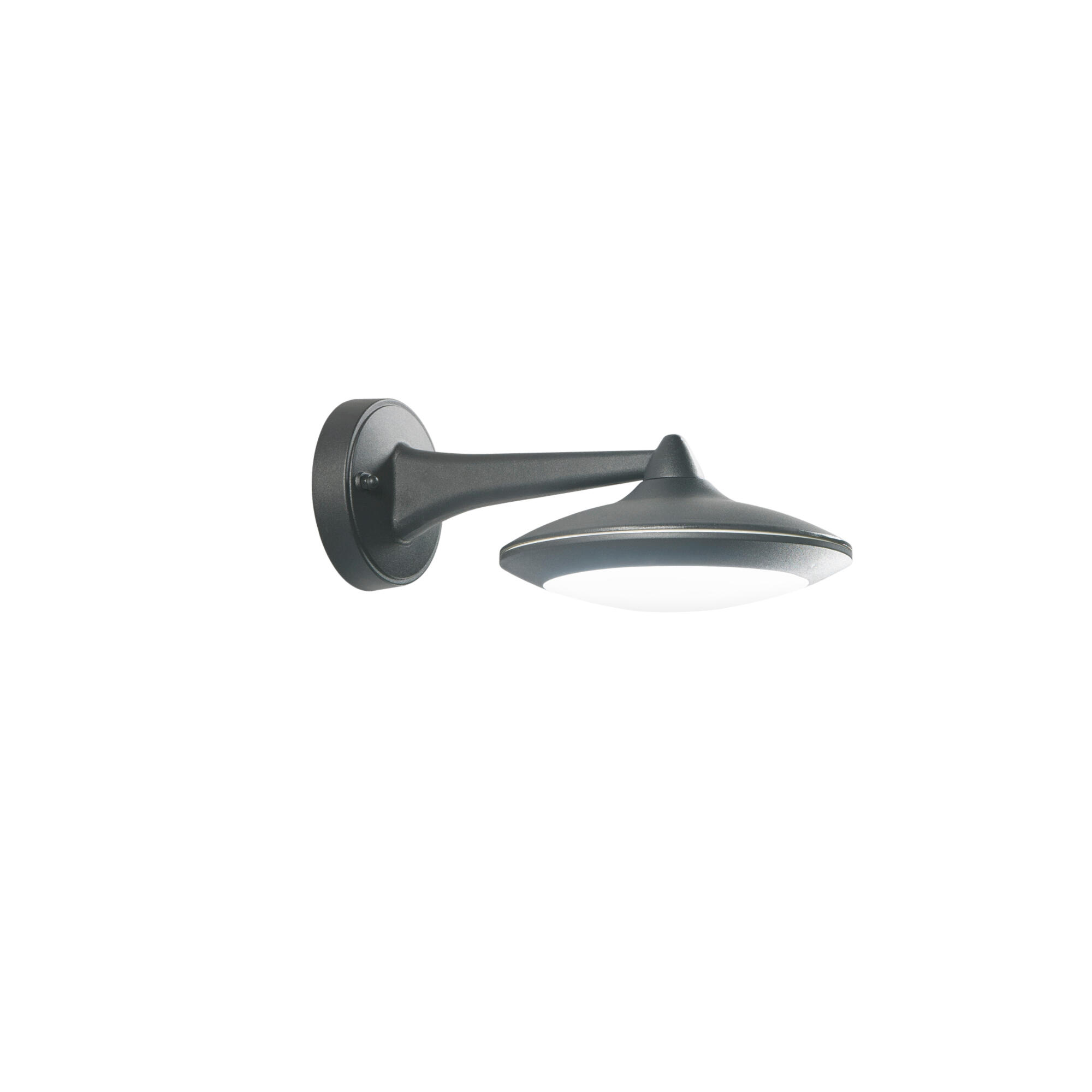 Applique LED moderno da esterno Alyson nero IP44, luce bianco naturale 800 lumen, INTEC - 4