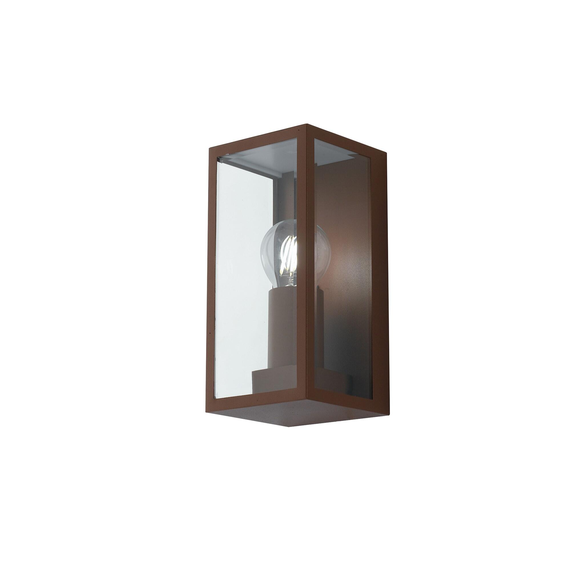 Applique rustico da esterno Mondrian marrone IP44 E27 INTEC - 3
