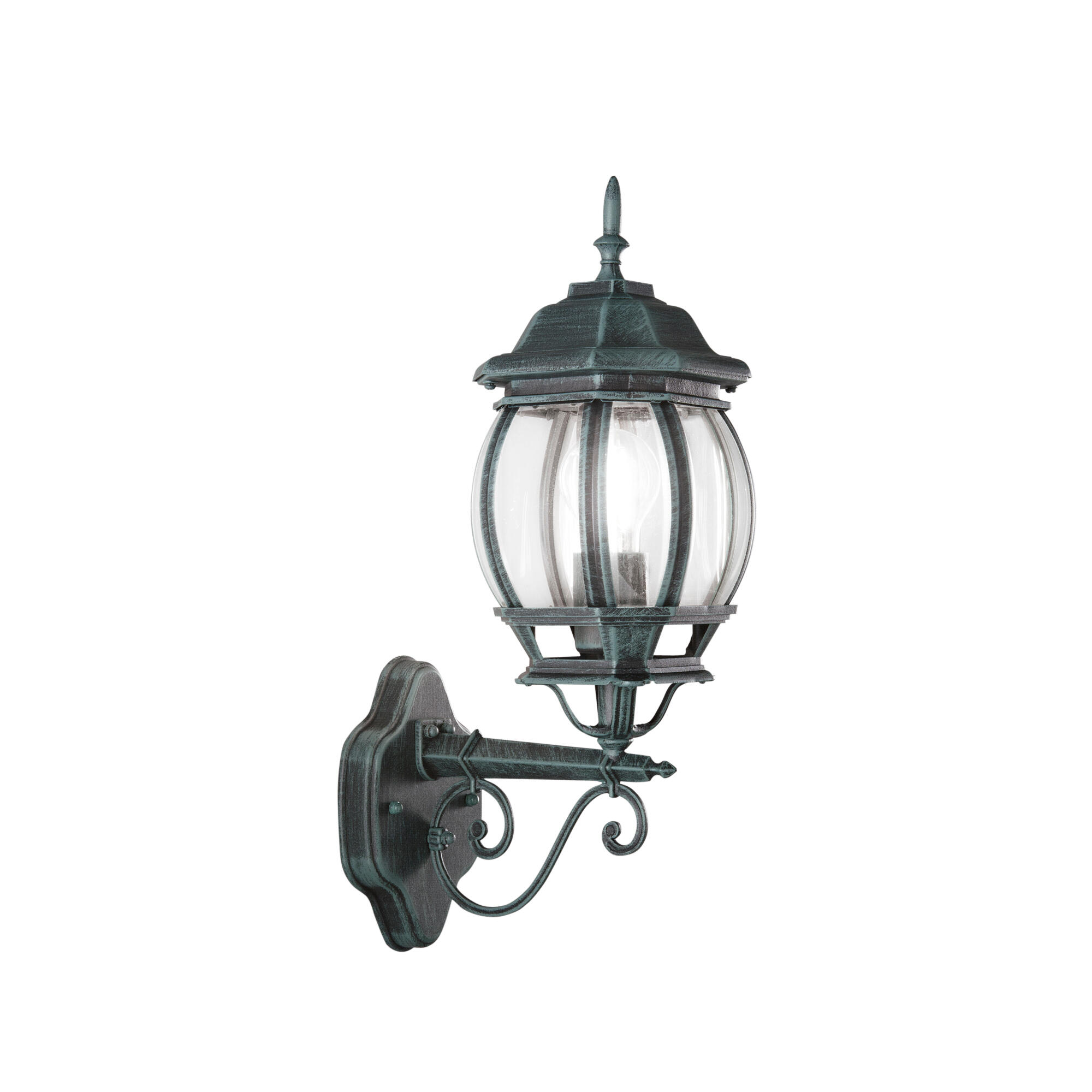 Applique rustico da esterno SANTIAGO-AP1A verde IP44 1X E27 INTEC - 3