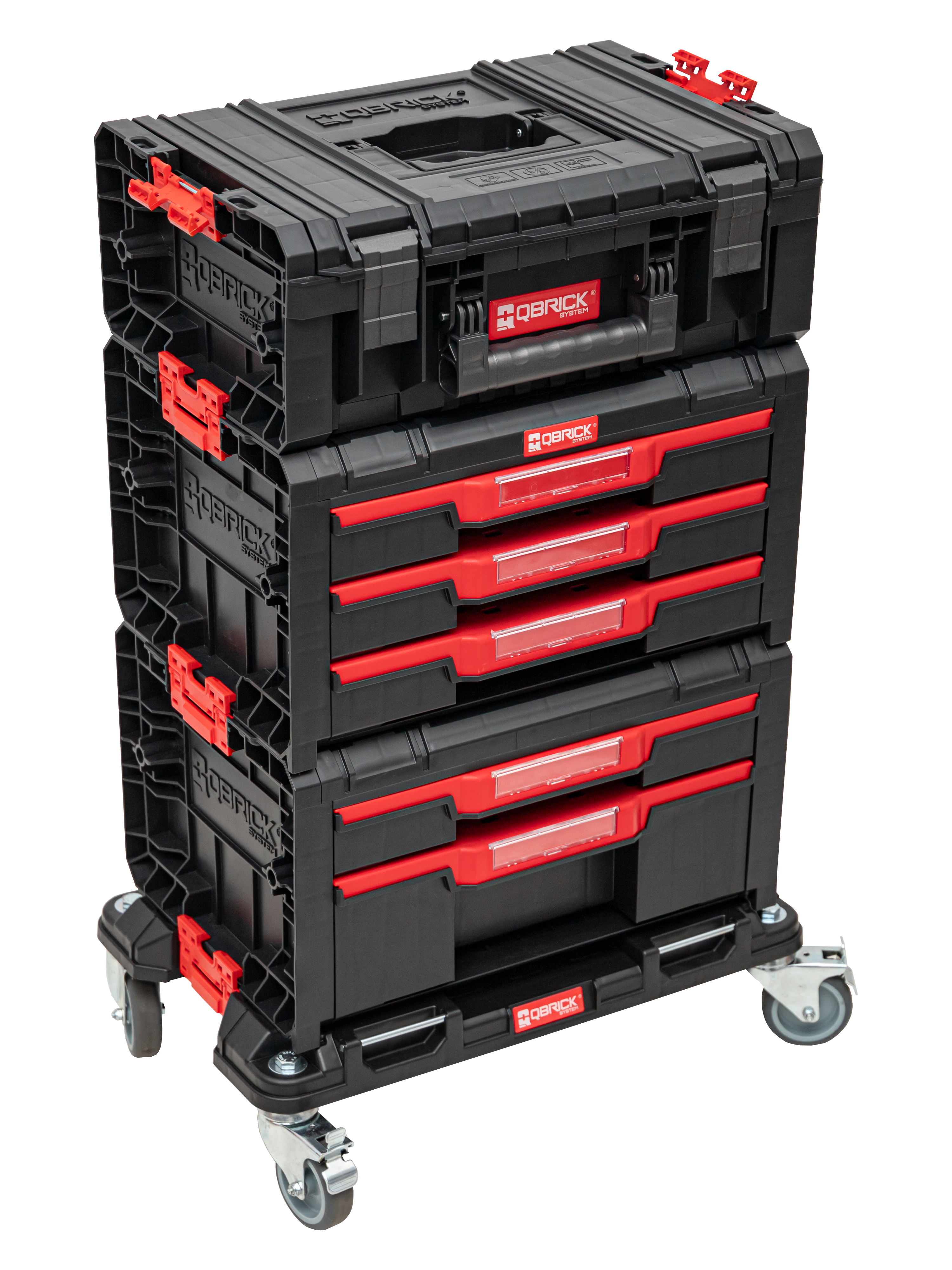 Skrzynia narzędziowa na kółkach 51 x 32.8 x 81.9 cm PRO SET 16 QBRICK SYSTEM