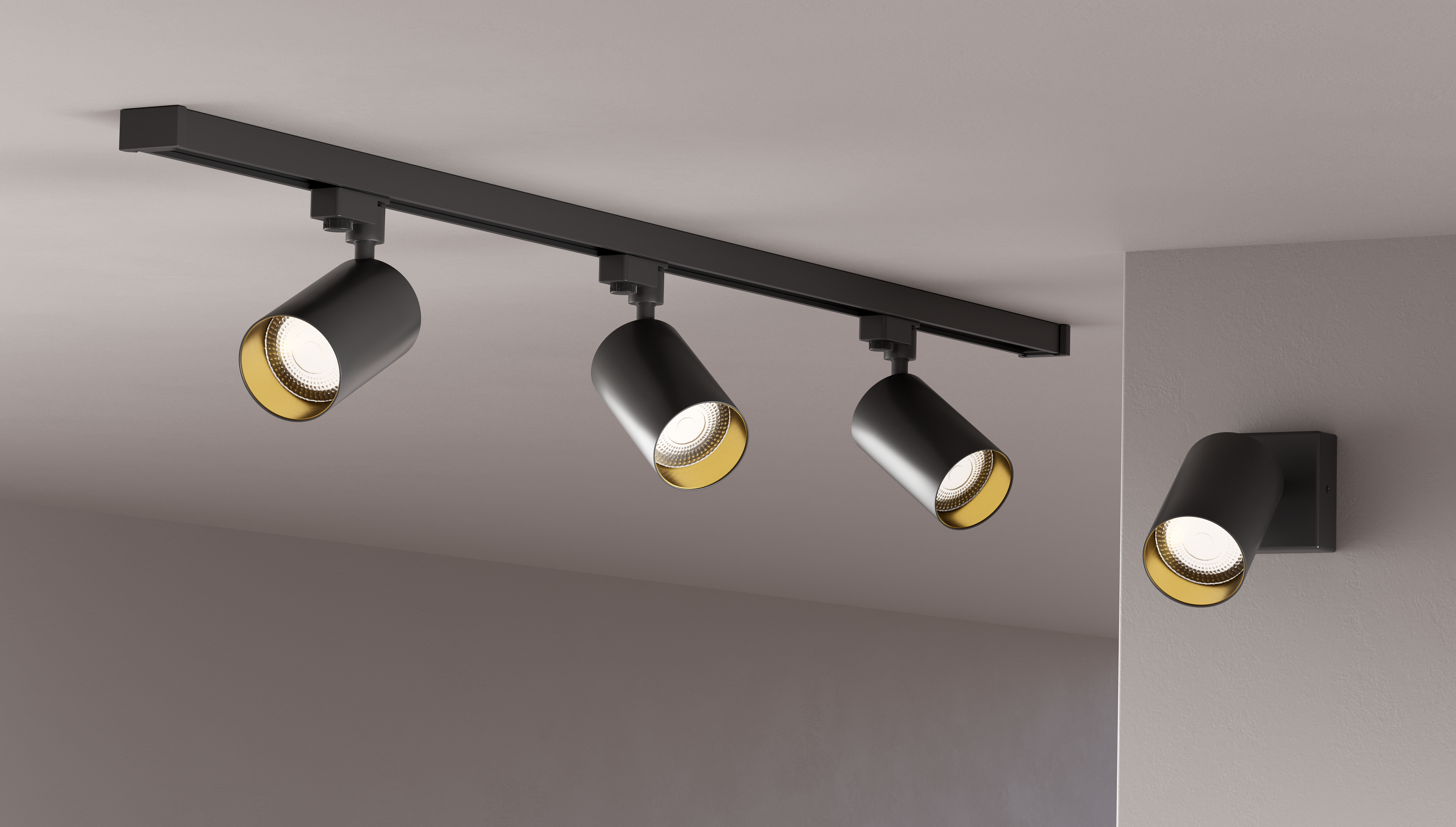 Szyna oświetleniowa Maribel czarna 3 x GU10 1F Goldlux - 2
