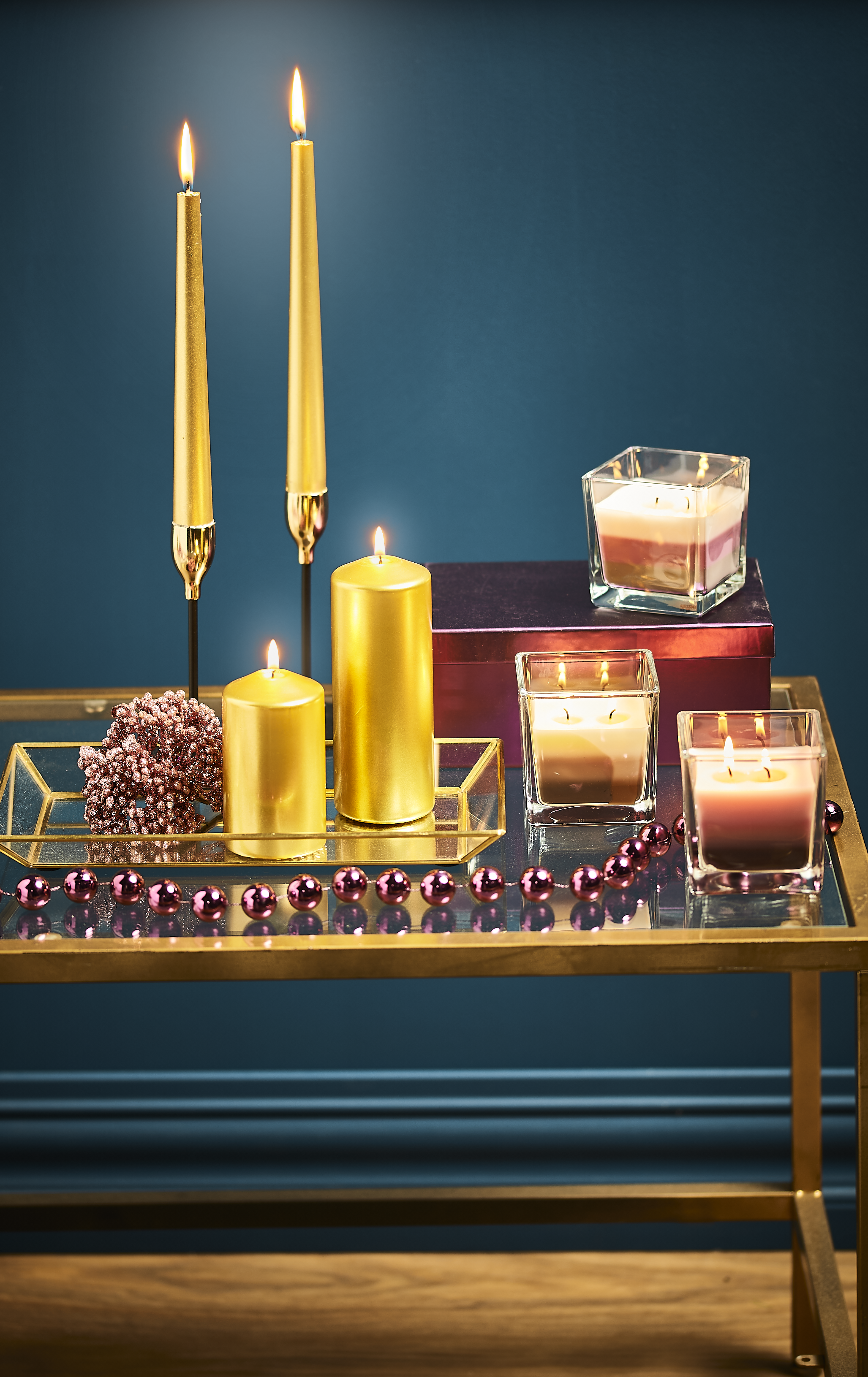 Świeca szpica złota Bolsius - 2