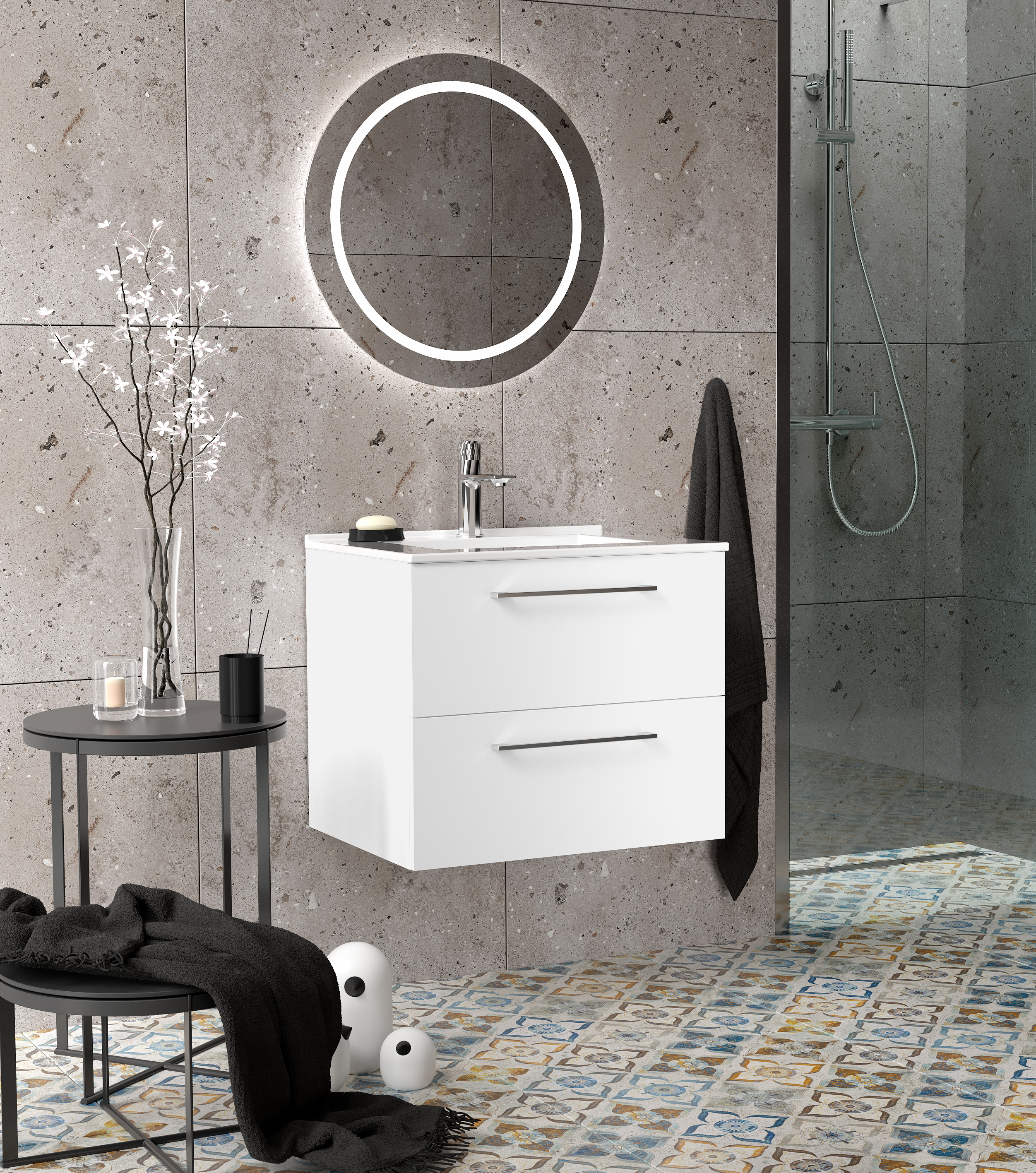 Lustro z wbudowanym oświetleniem RING 60 X 60 VENTI - 3