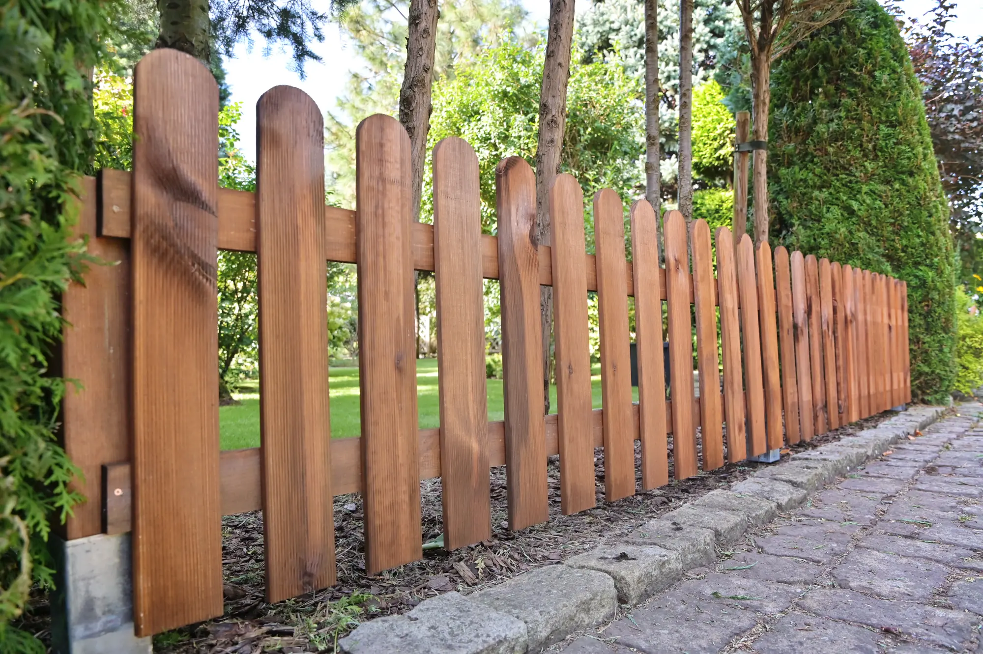 Płotek sztachetowy Nive 180x60 cm drewniany Naterial - 3