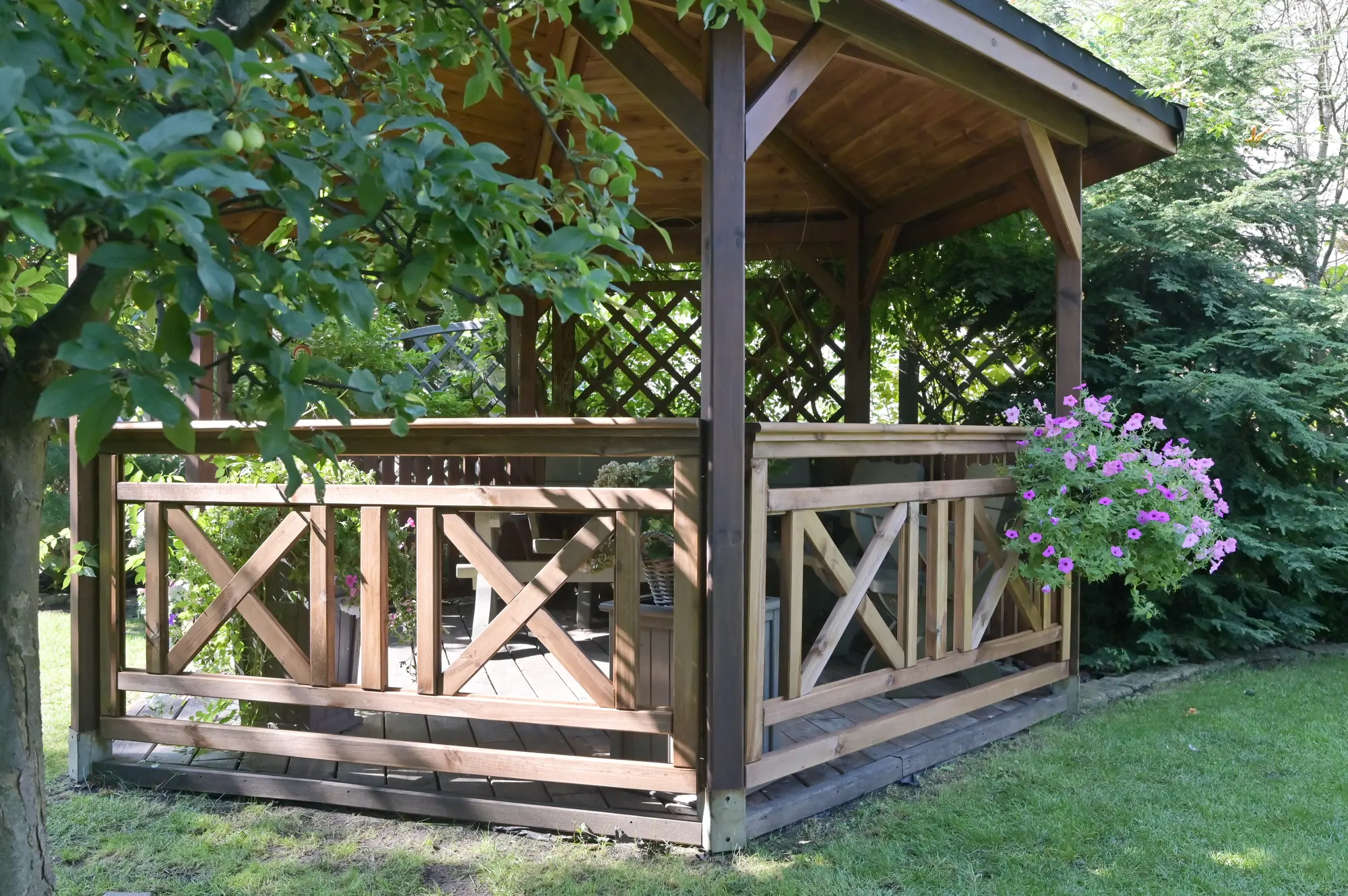 Płot tarasowy Nive 180x90 cm drewniany Naterial - 3
