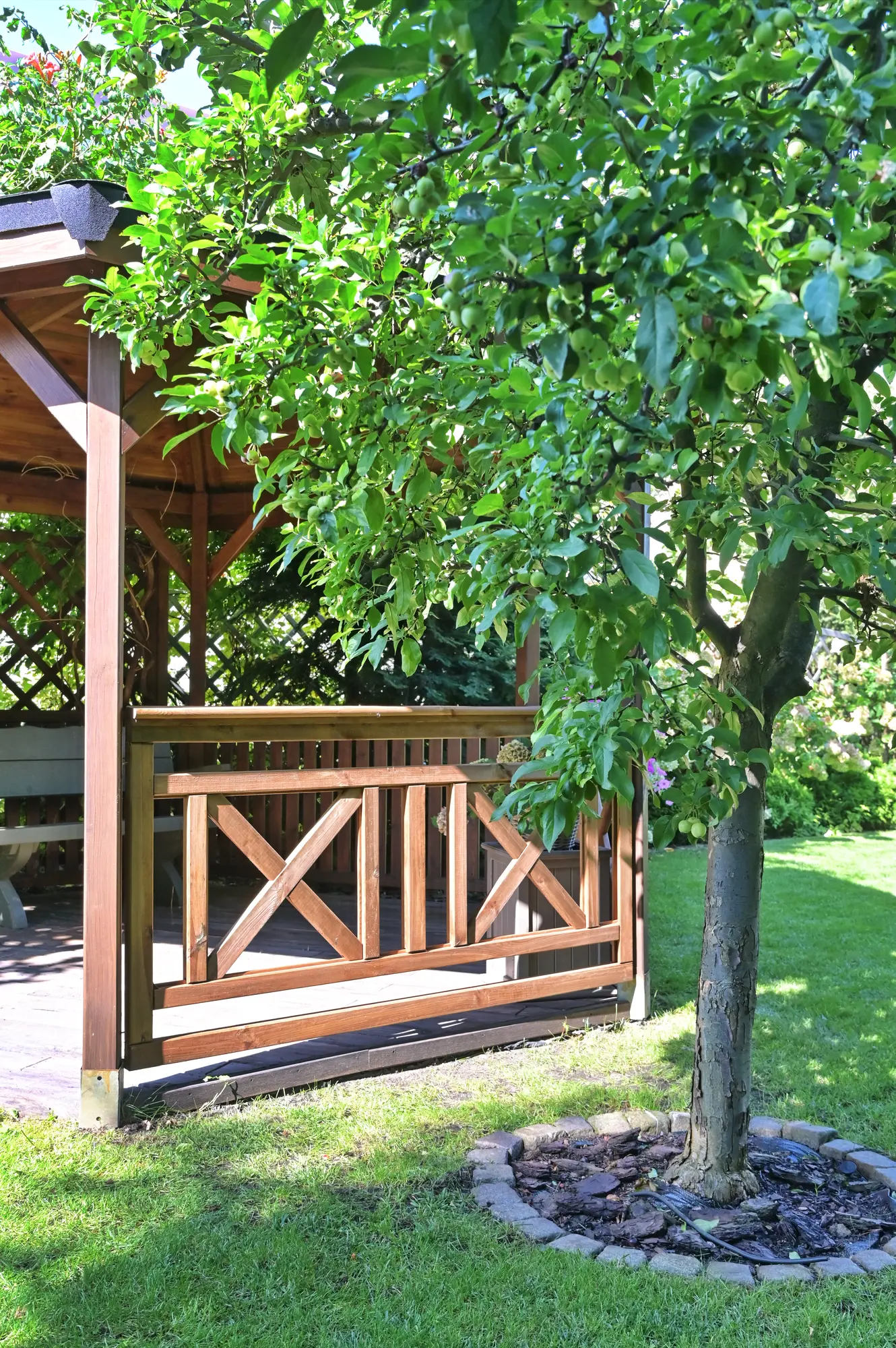 Płot tarasowy Nive 180x90 cm drewniany Naterial - 2