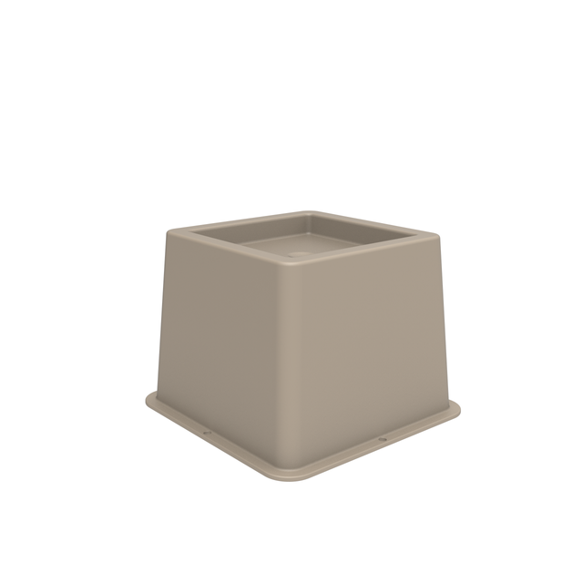 Alzamueble beige de polipropileno para mueble de 11x11 y 7 cm de altura