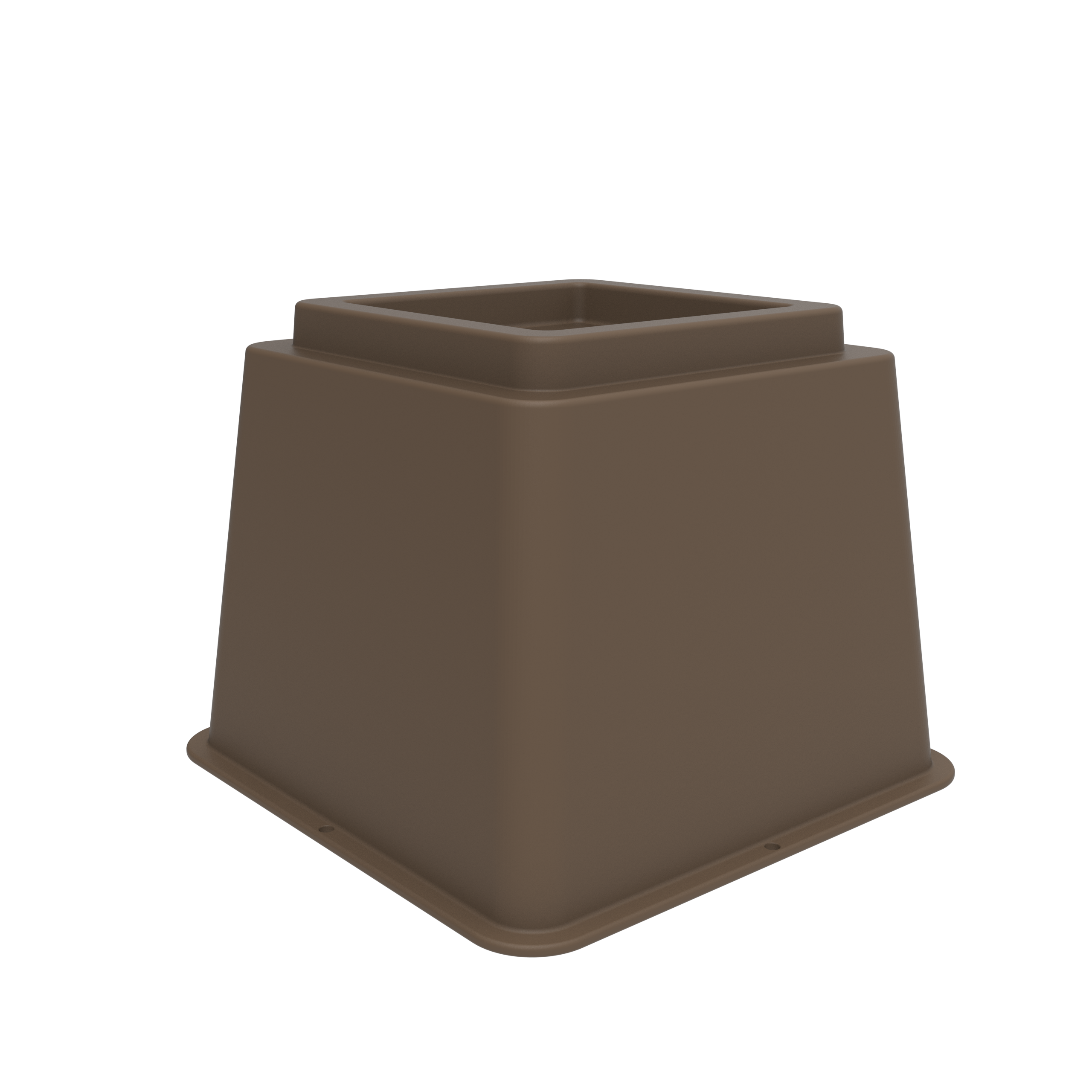 Alzamueble marrón de polipropileno para mueble de 14x14 y 7 cm de altura