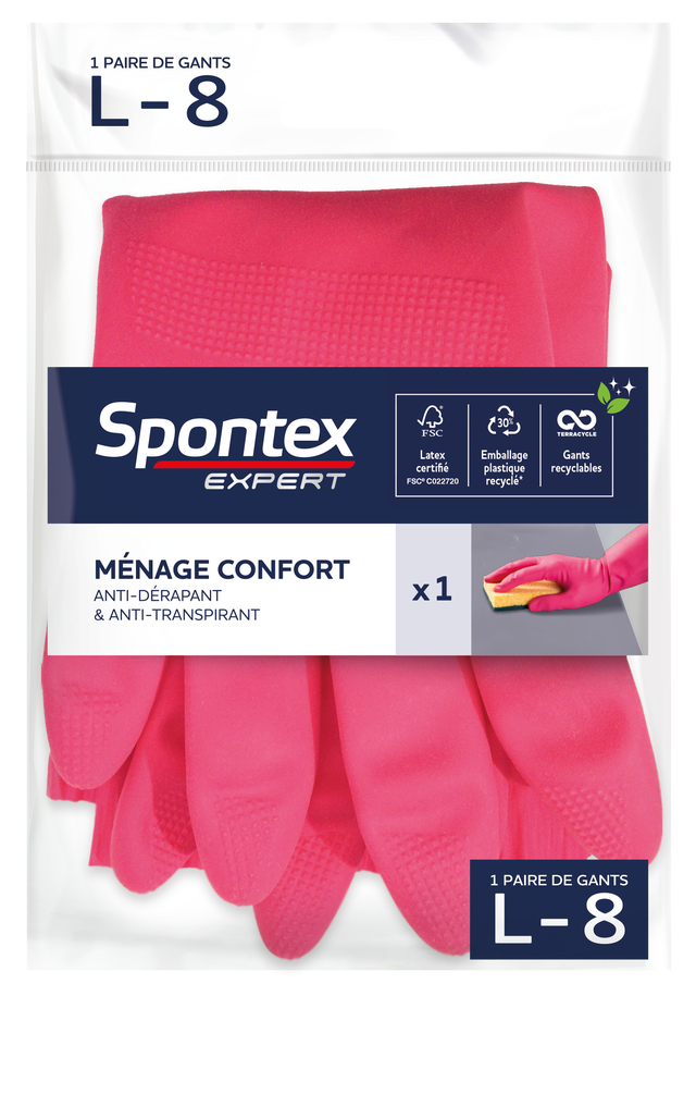 Gant de nettoyage, SPONTEX EXPERT Ménage confort