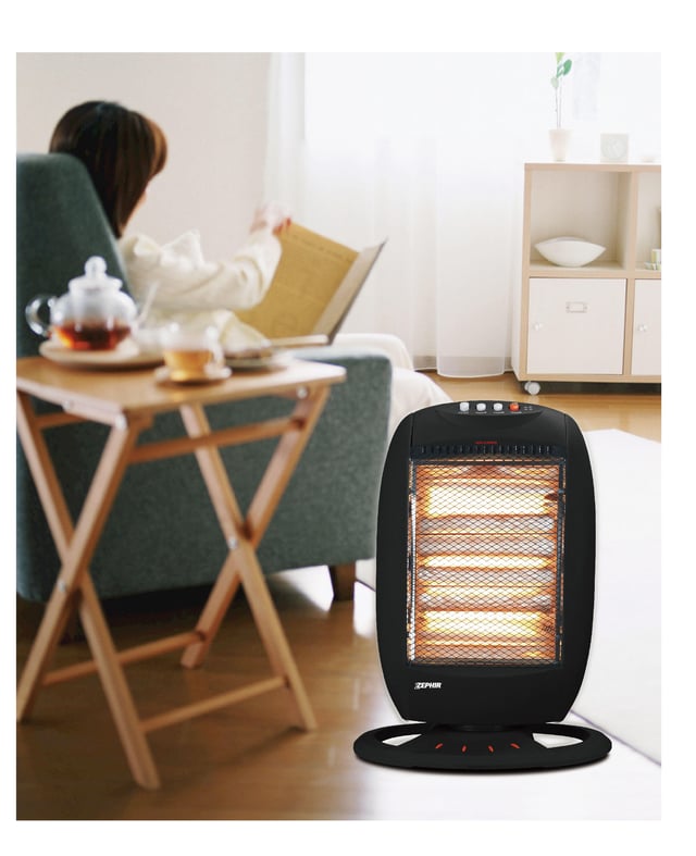 Termosifone elettrico radiante ZEPHIR HZP302 nero 1200 W