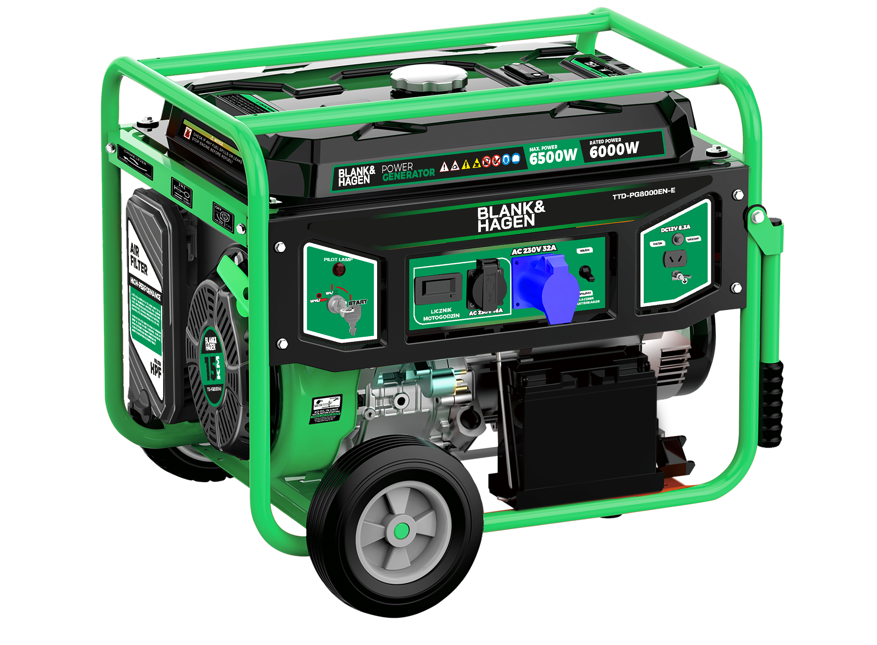 Agregat prądotwórczy 230V 6,5kW HAGEN