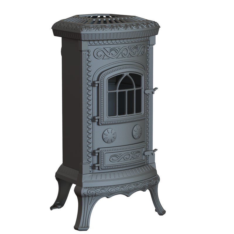 Piec kominkowy Plato czarny eko 6 kW Nordflam