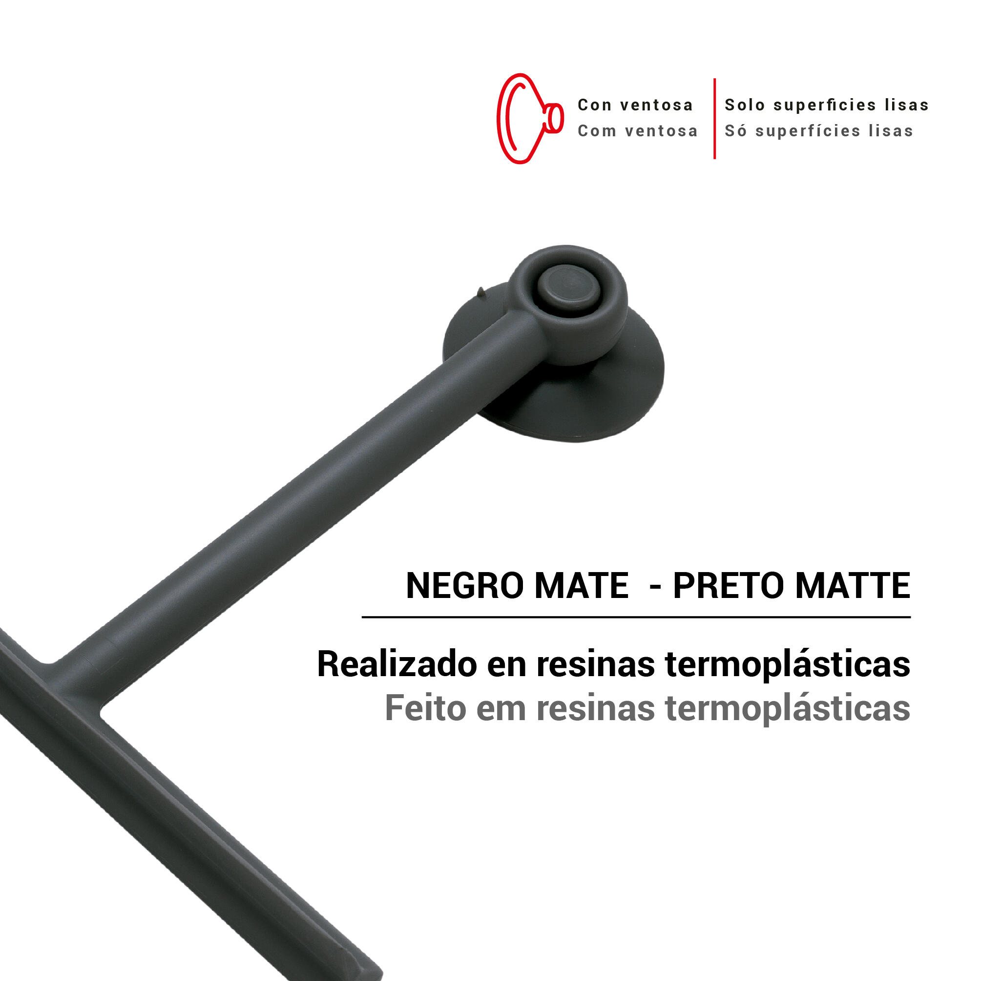 Limpa vidros Gummy Gedy preto - 7