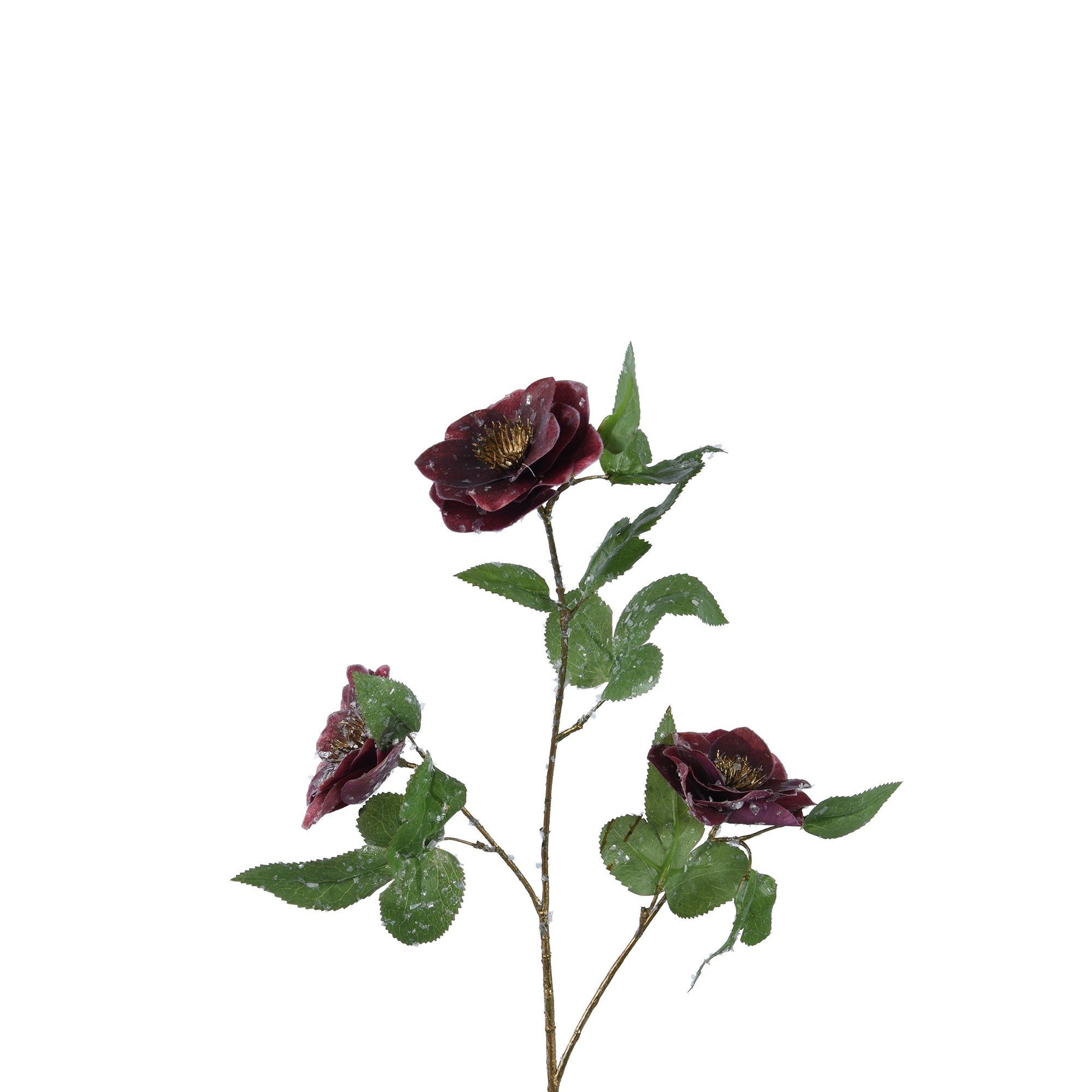 Vara artificial helleborus nieve 52cm