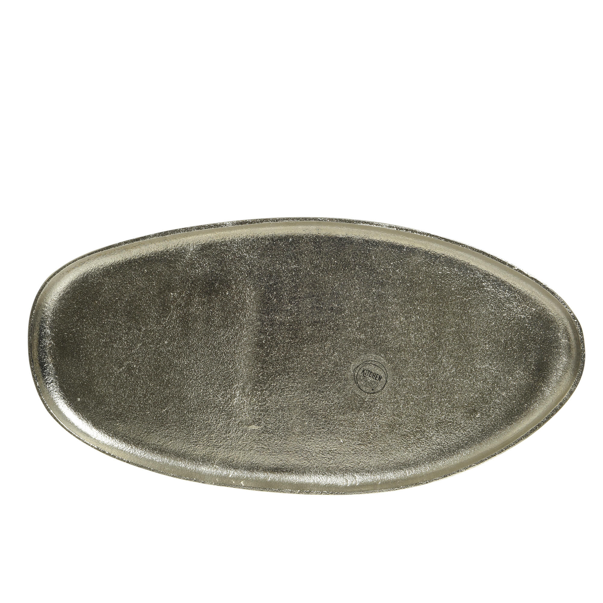 Plato decorativo aluminio plata 38cm