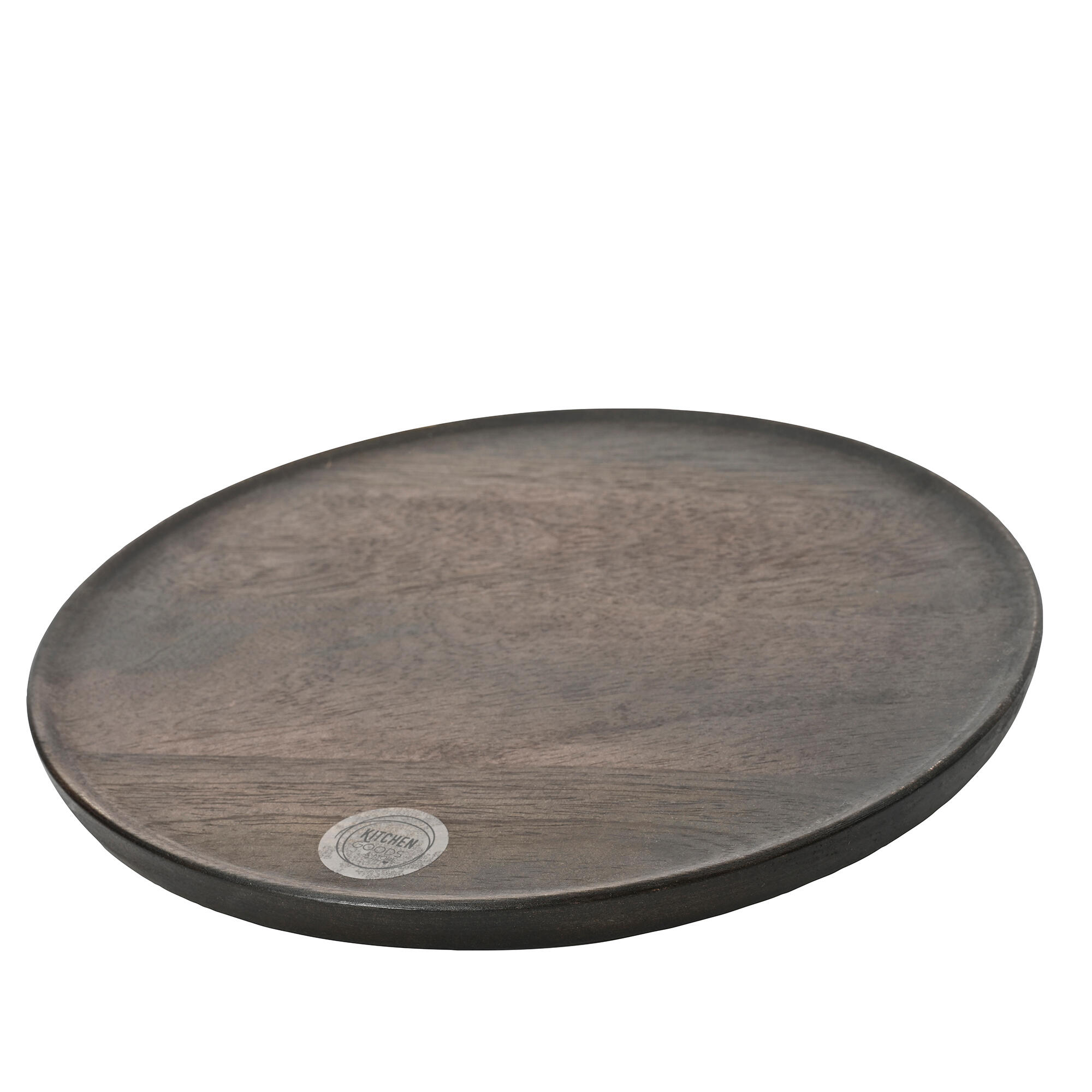 Plato decorativo madera marrón 30cm