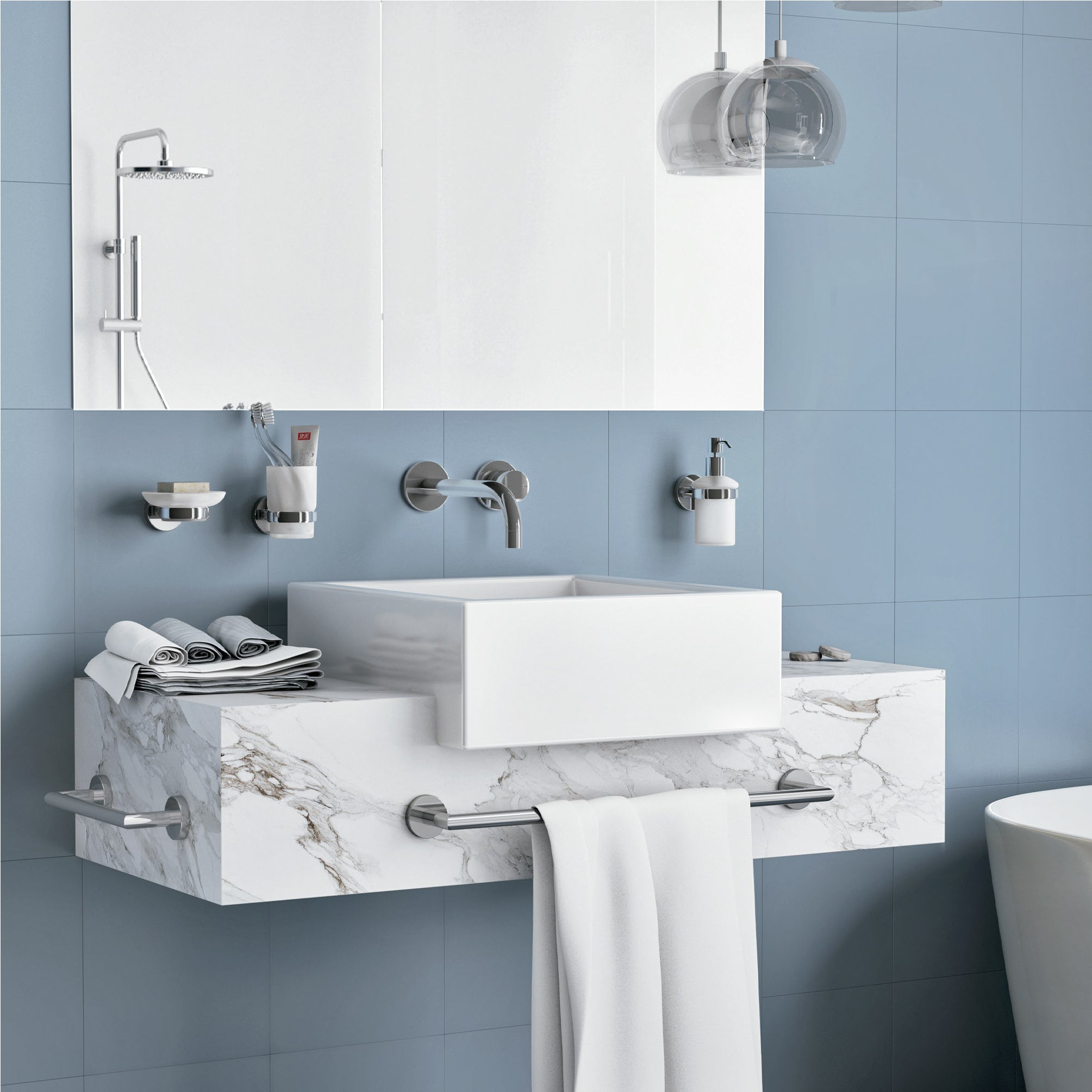 Toallero  Project cromado 30x5.3 cm - 5