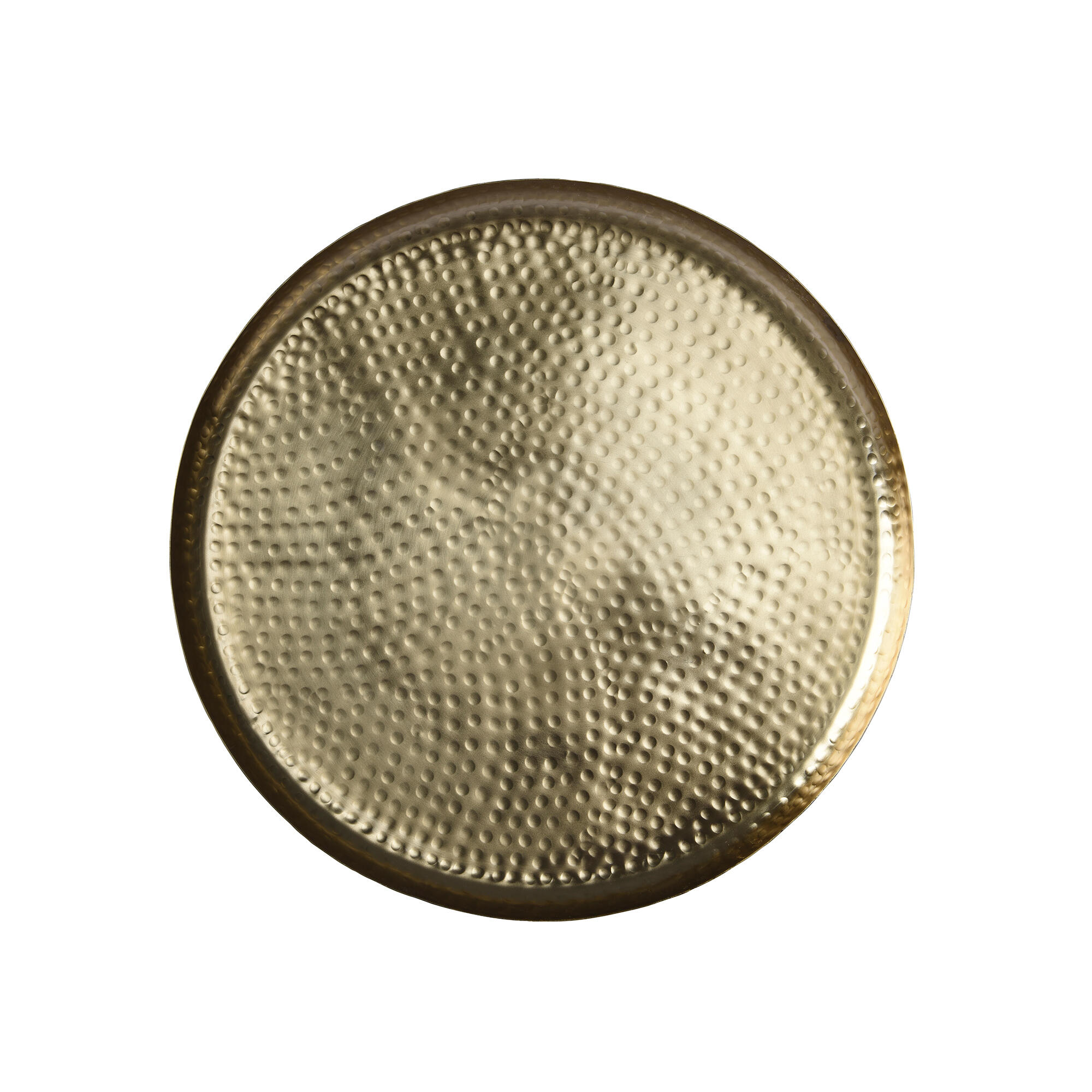 Plato decorativo hierro dorado 32cm