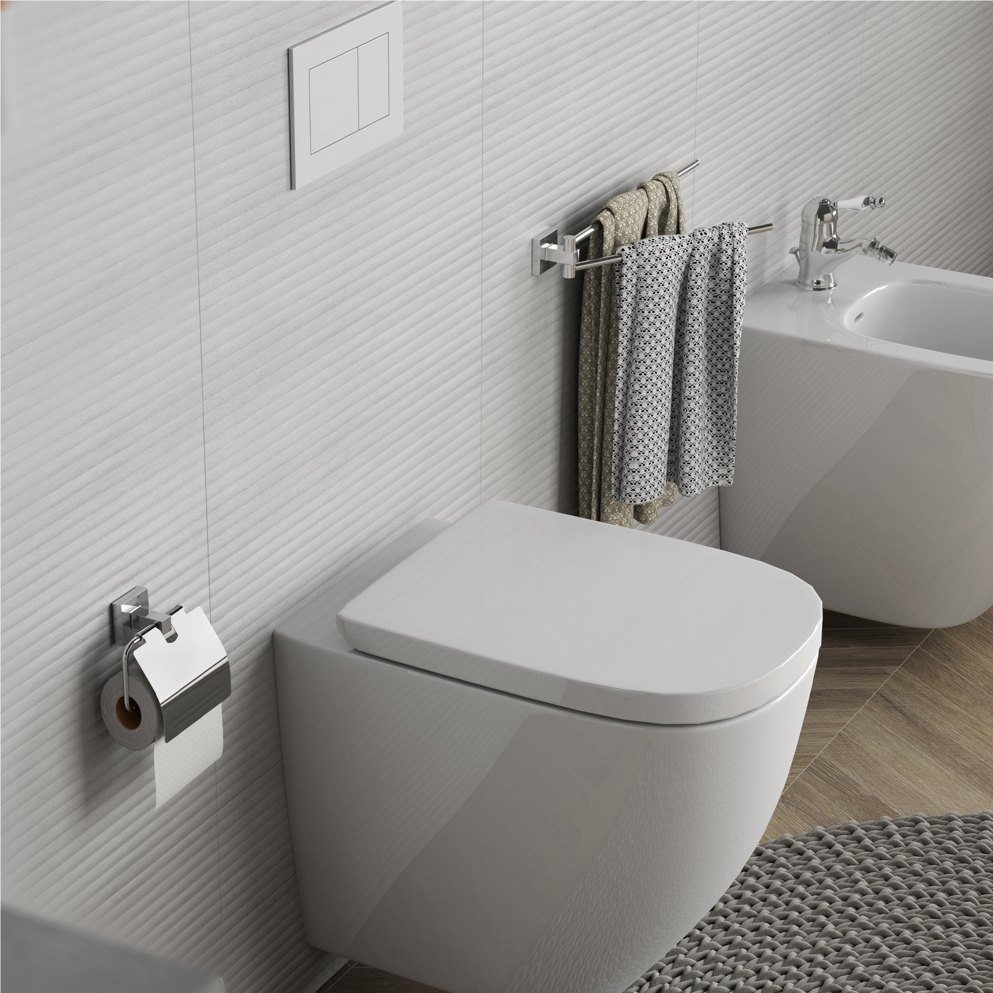 Toalheiro aro Olimpo Gedy cromado - 4