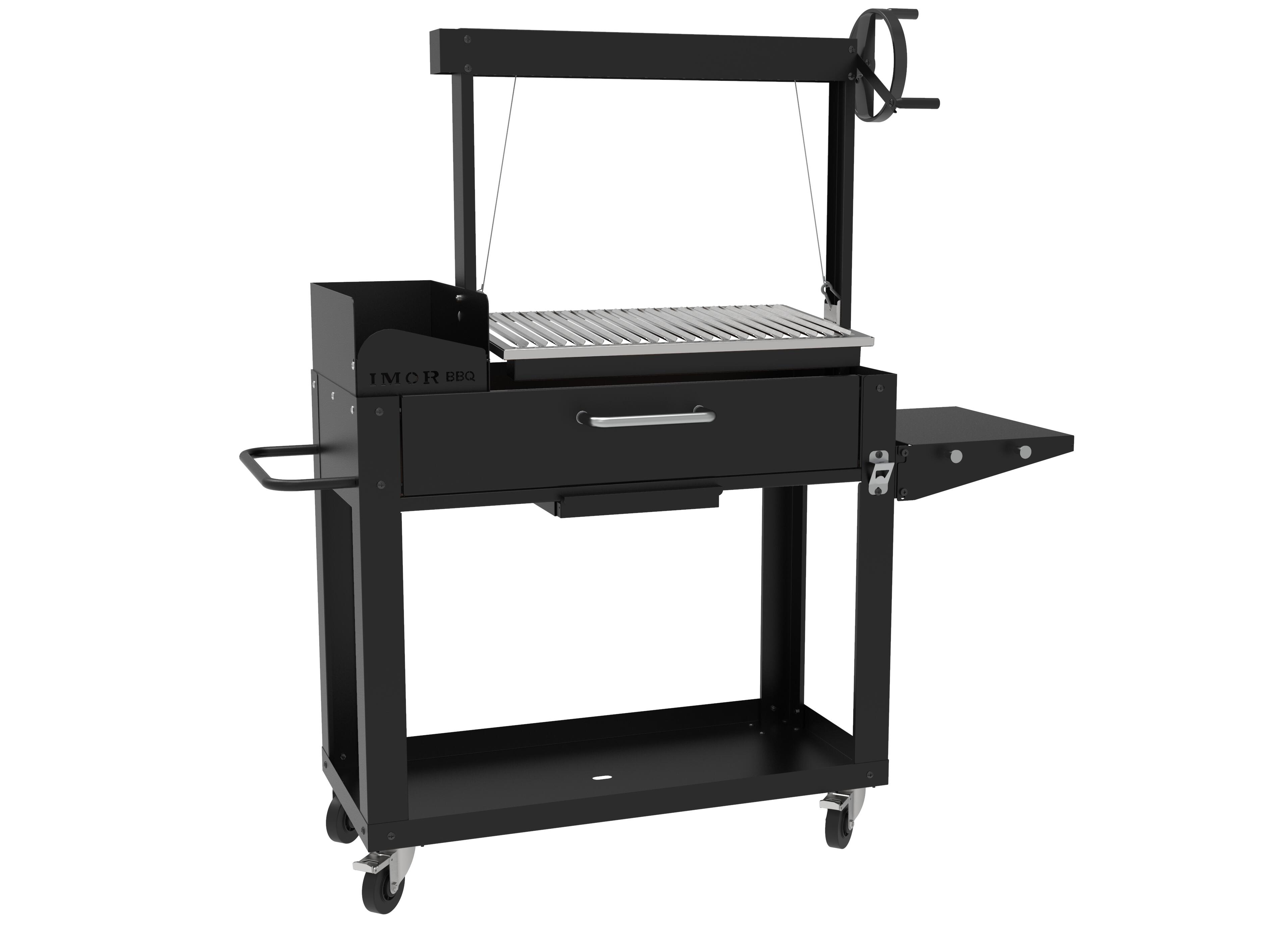 Barbacoa de carbón o madera imor lenagrill parrilla en v inox recomendado para más de 10 personas