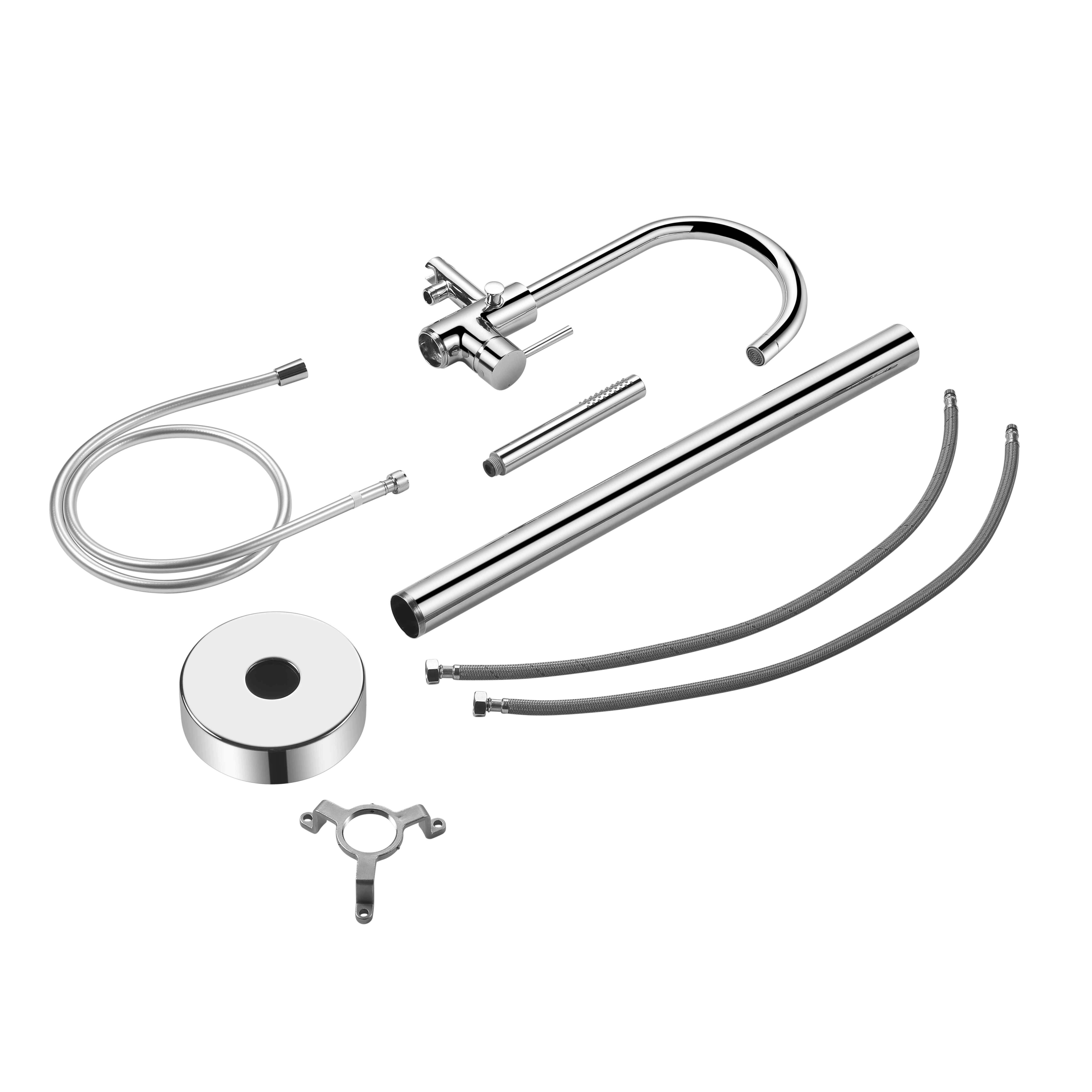 Grifo de bañera exenta monomando SENSEA Loa cromo brillo Antical Latón - 7