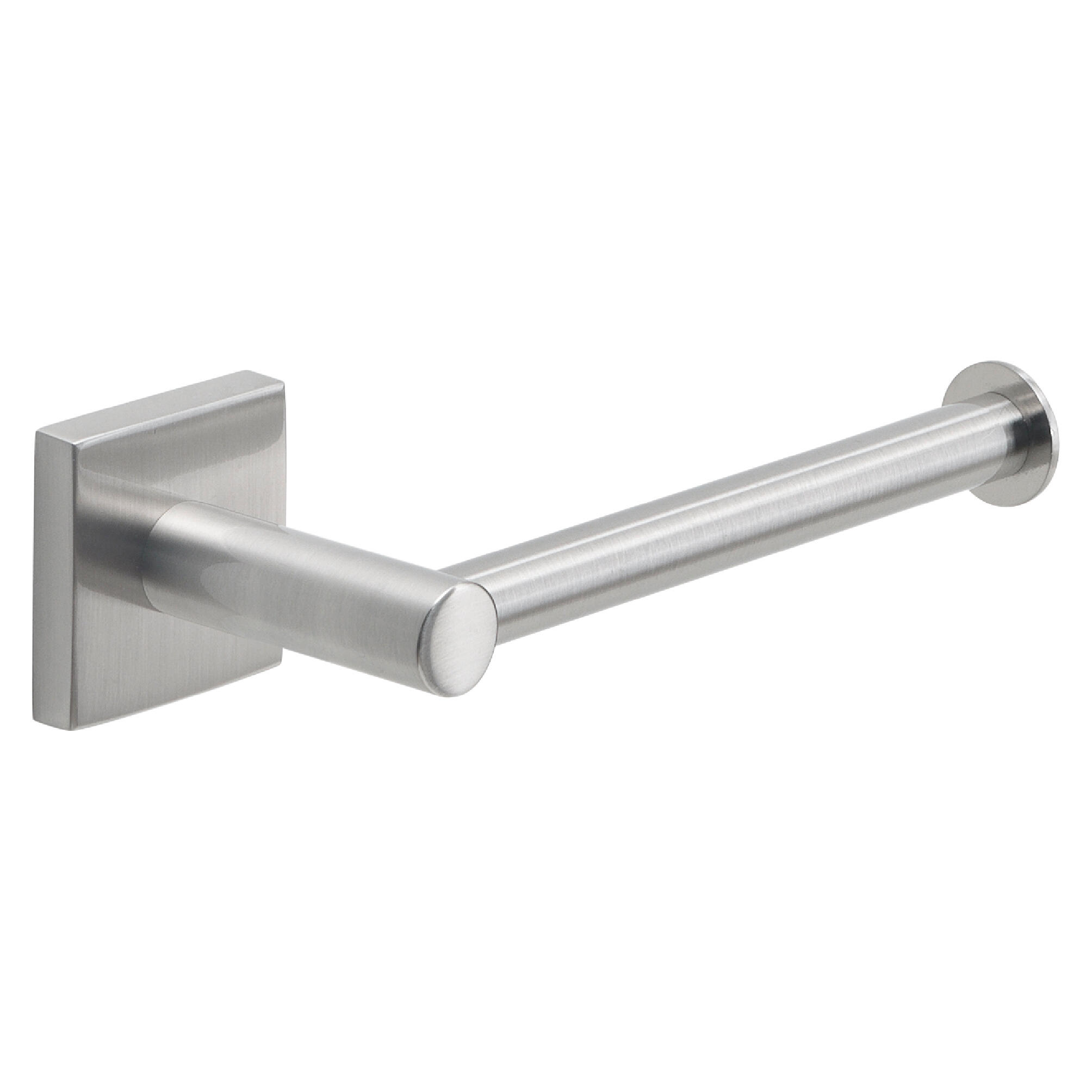 Portarrollos de papel higiénico fuji plata adheviso o para atornillar