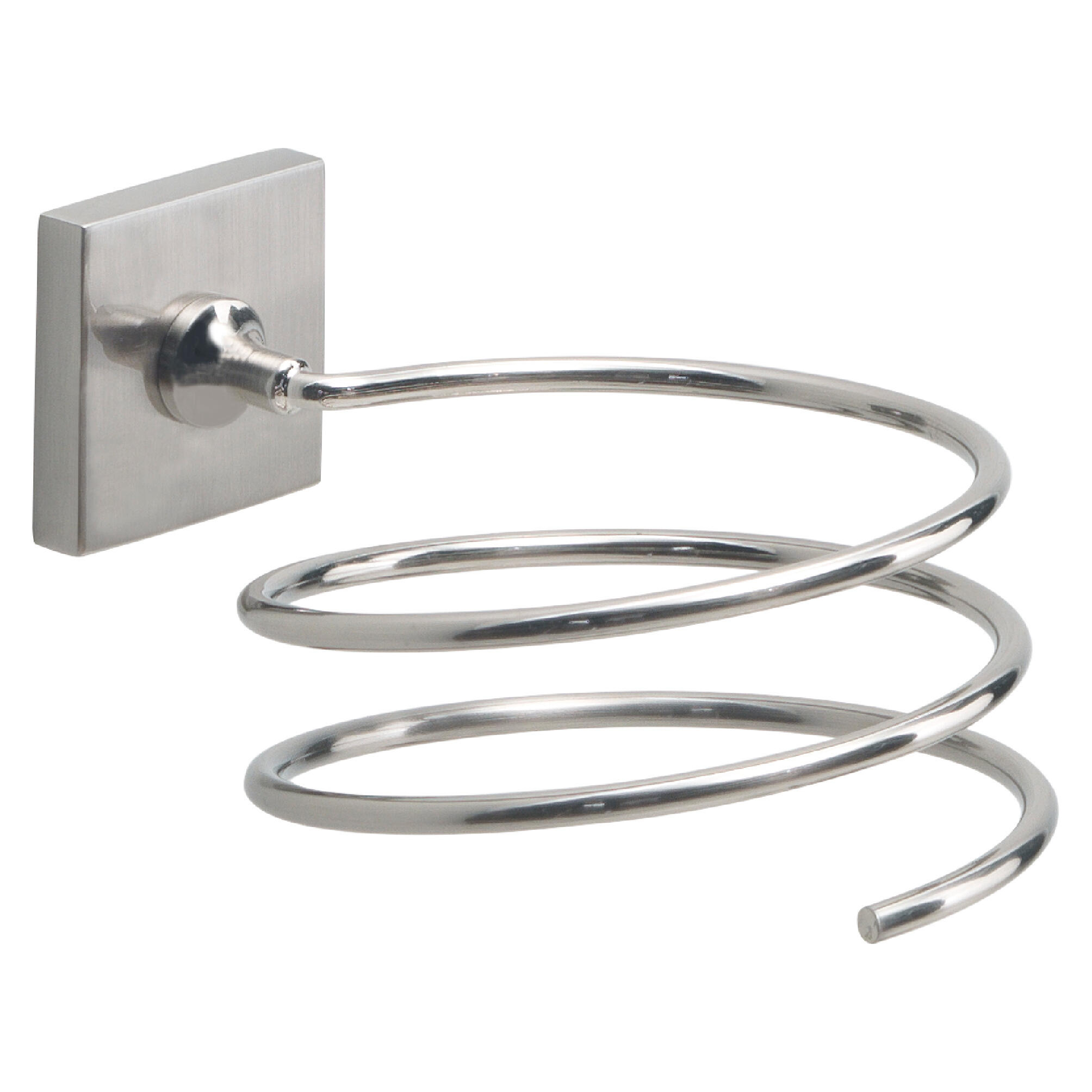 Soporte secador pelo fuji cromado cepillado