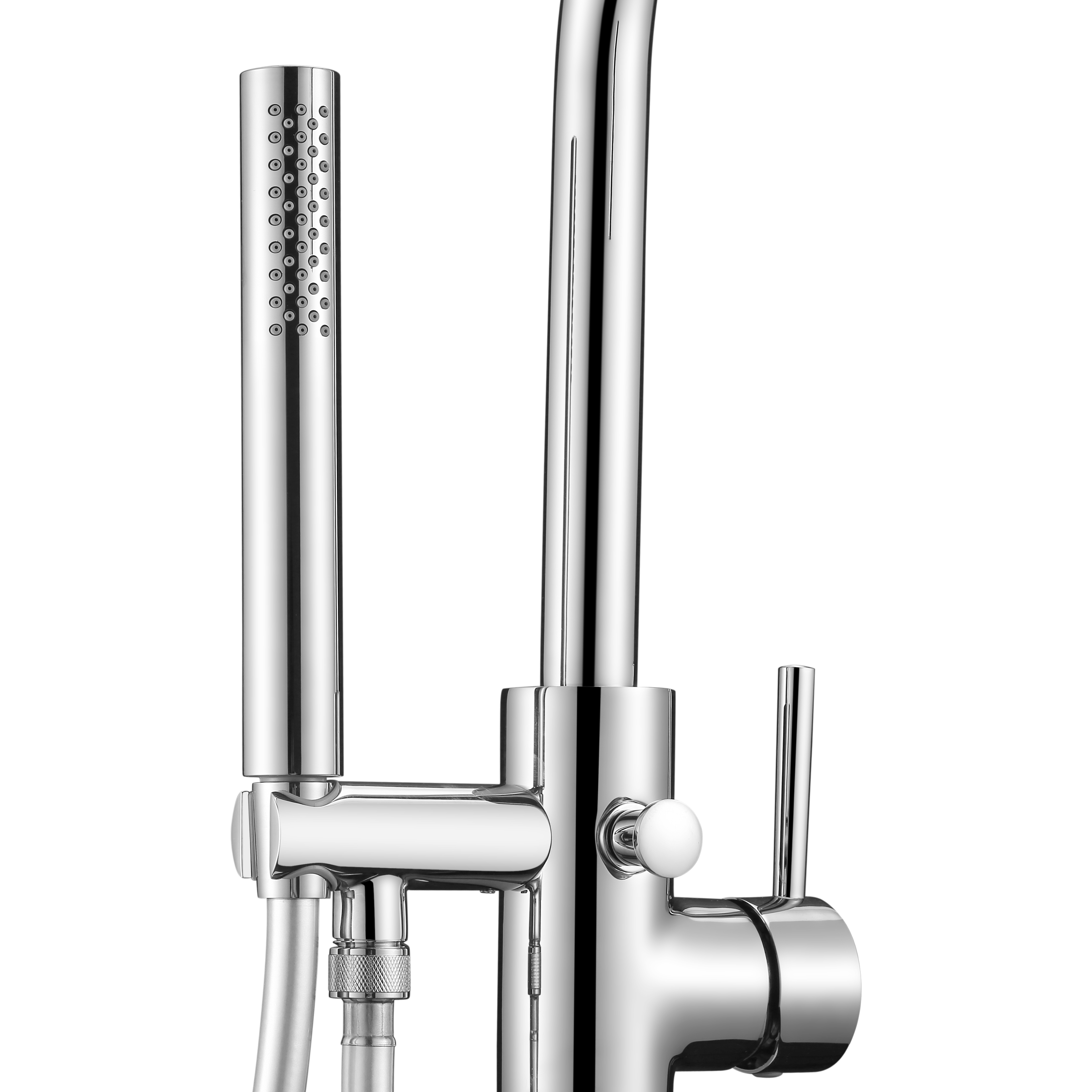 Grifo de bañera exenta monomando SENSEA Loa cromo brillo Antical Latón - 14