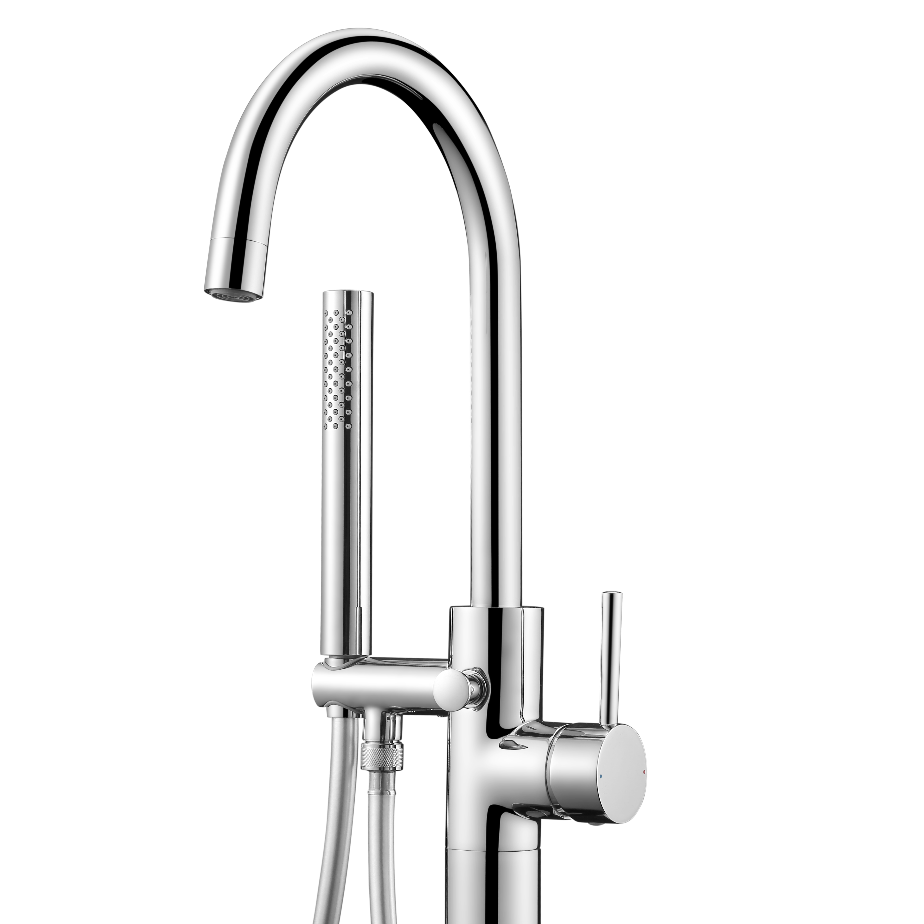 Grifo de bañera exenta monomando SENSEA Loa cromo brillo Antical Latón - 11