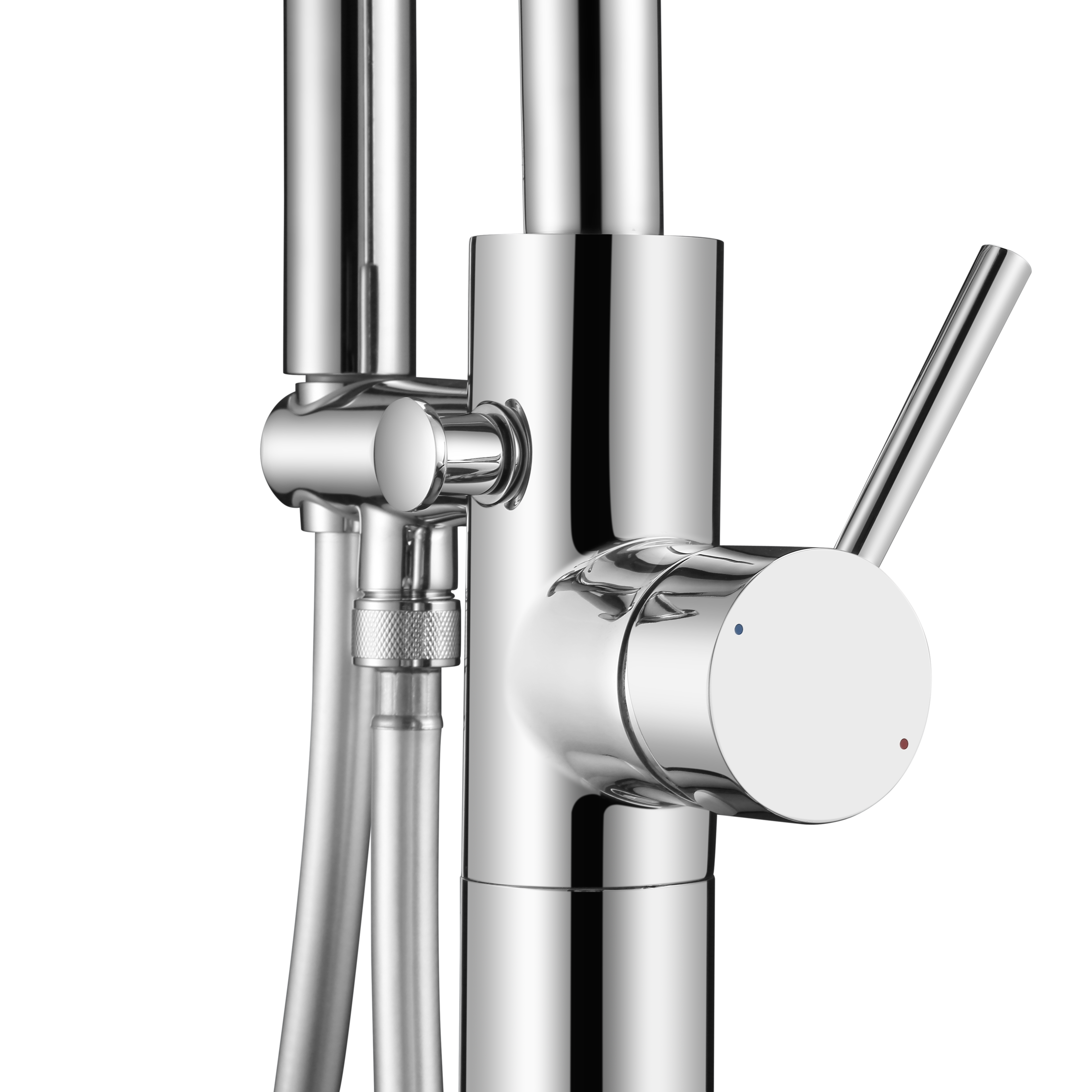 Grifo de bañera exenta monomando SENSEA Loa cromo brillo Antical Latón - 9