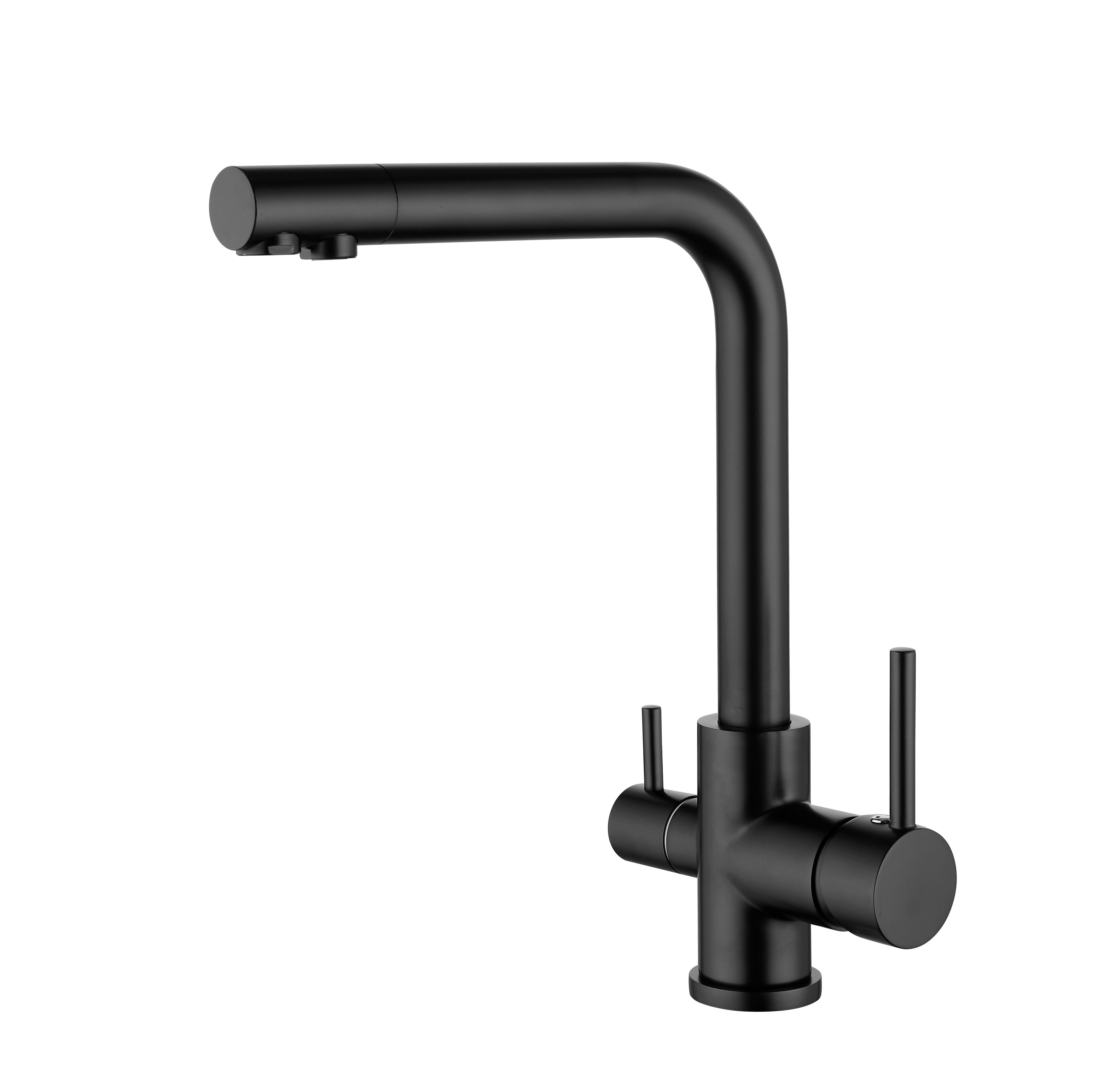 Grifo cocina osmosis Maier Look negro Leroy Merlin