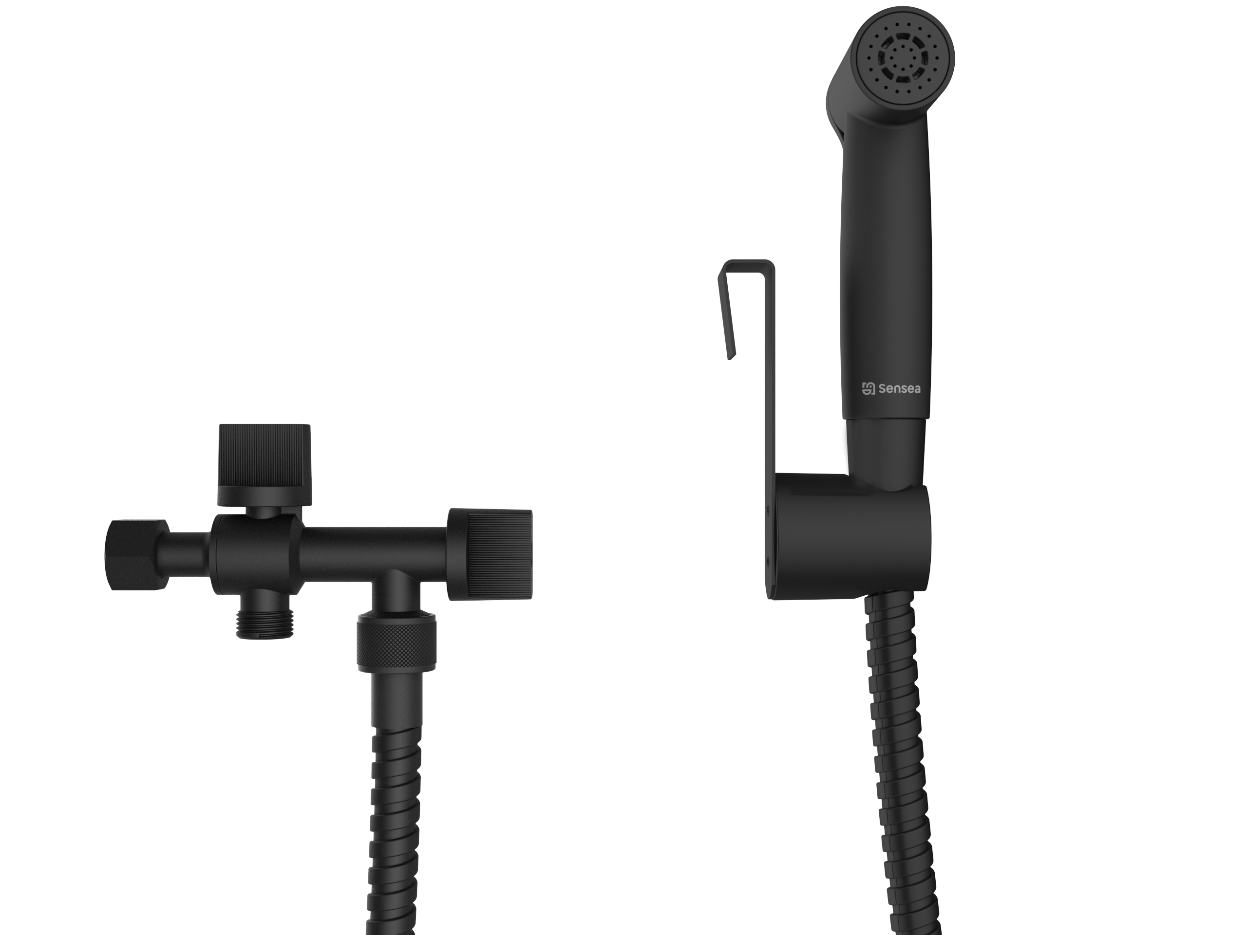 System bidetowy czarny do WC Essential Sensea