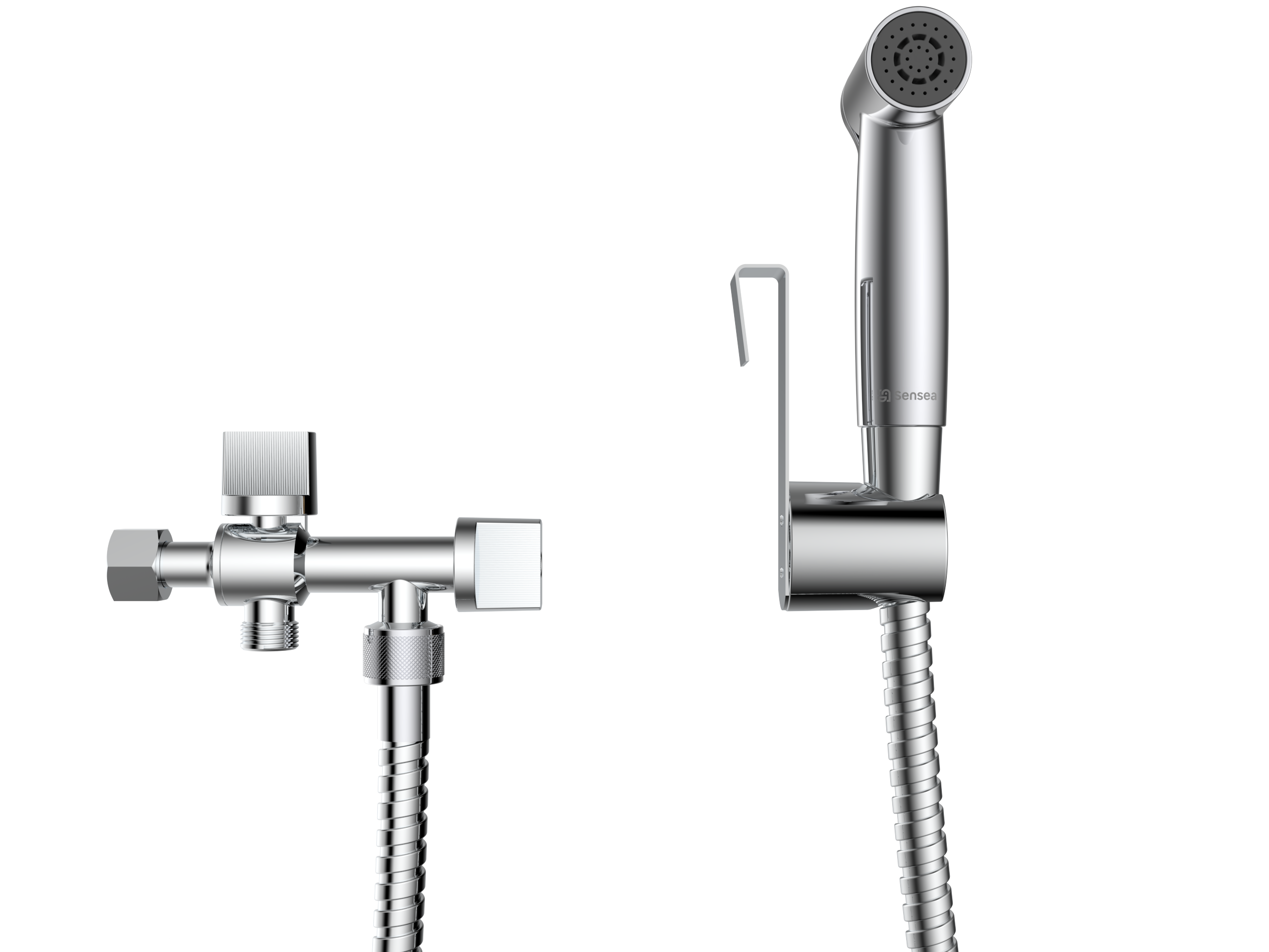 System bidetowy do WC Essential chrom Sensea