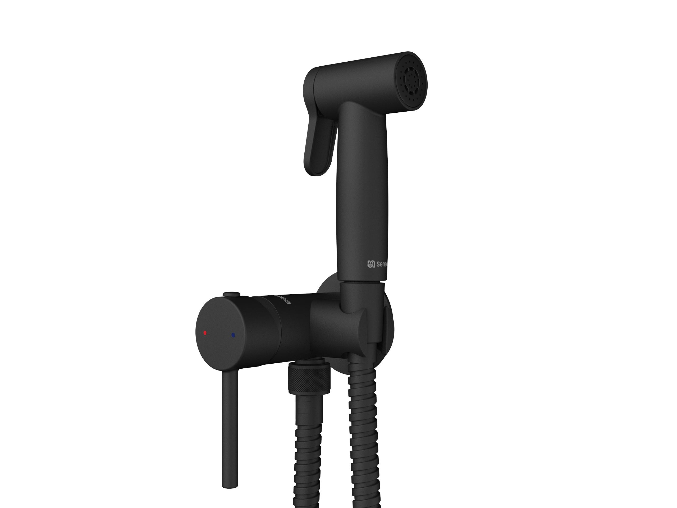 System podtynkowy bidetowy kolor czarny Icone Sensea