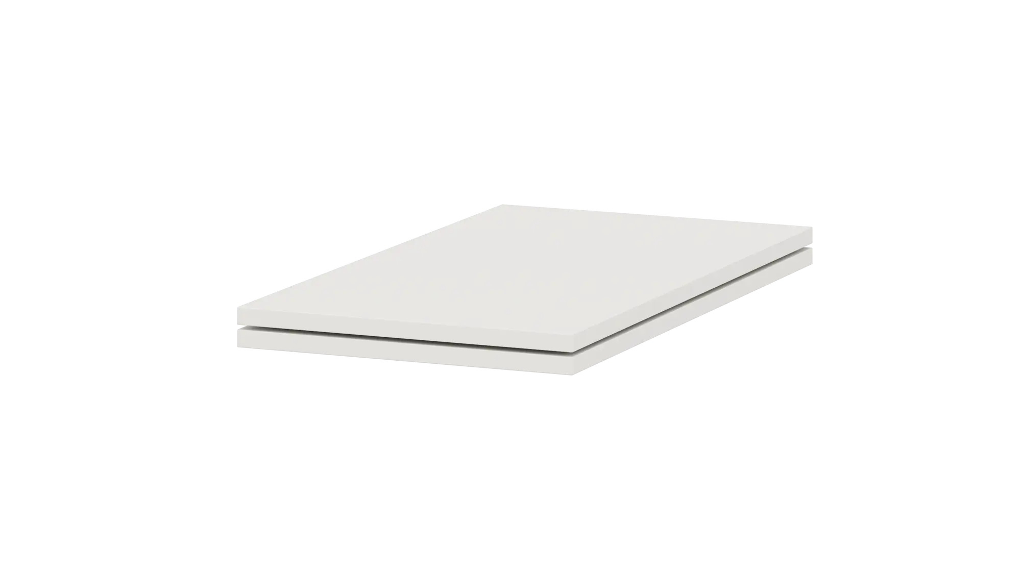 Zestaw półek do szafek wiszących 60 cm biały 2 szt. Delinia iD